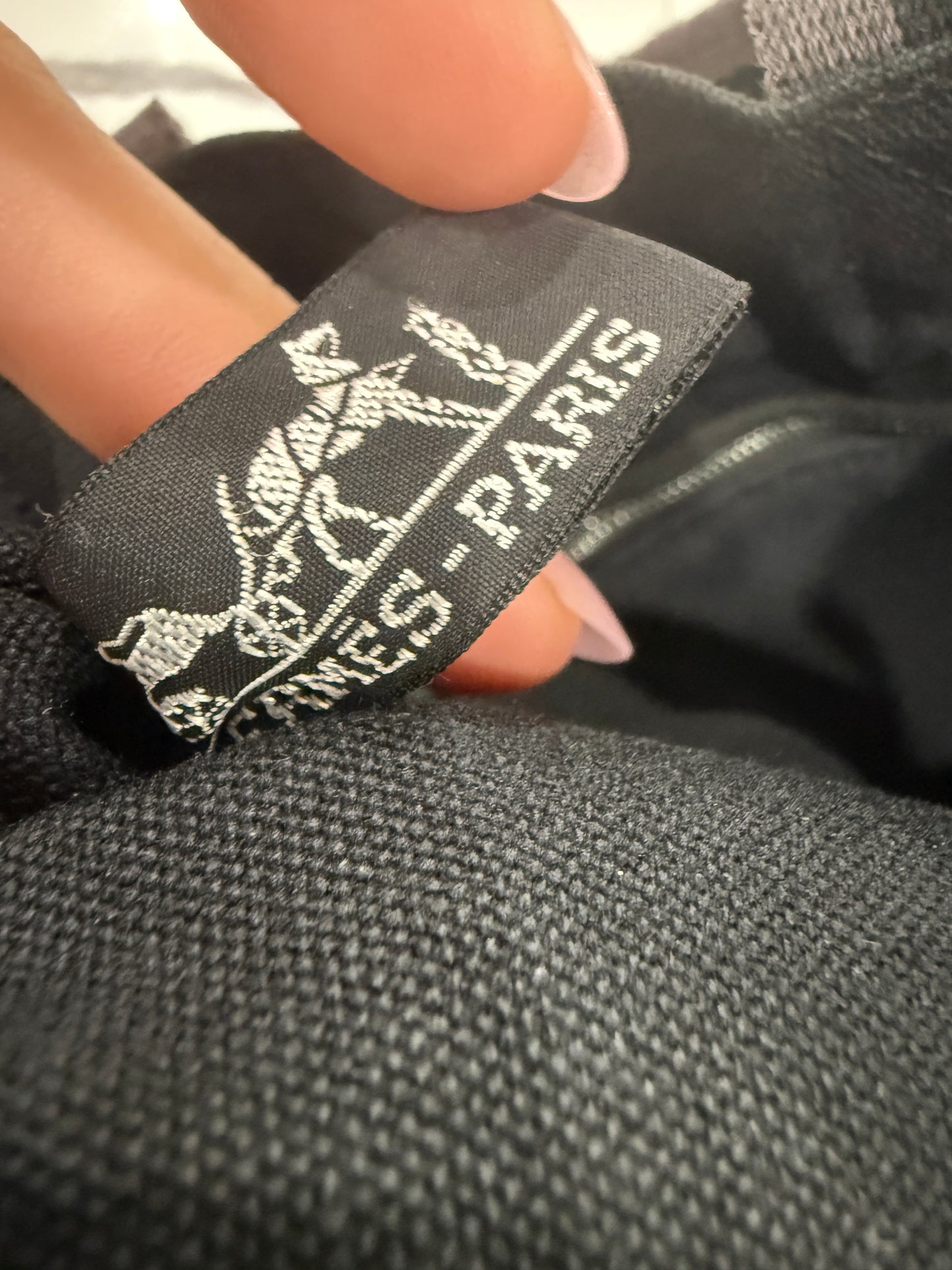 Hermès Black Canvas Fourre-Tout PM Tote Bag