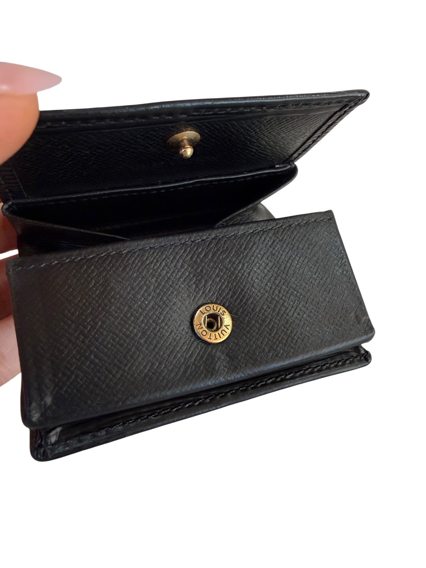 Louis Vuitton Black Epi Leather Coin Pouch or Jewelry Case MI0953