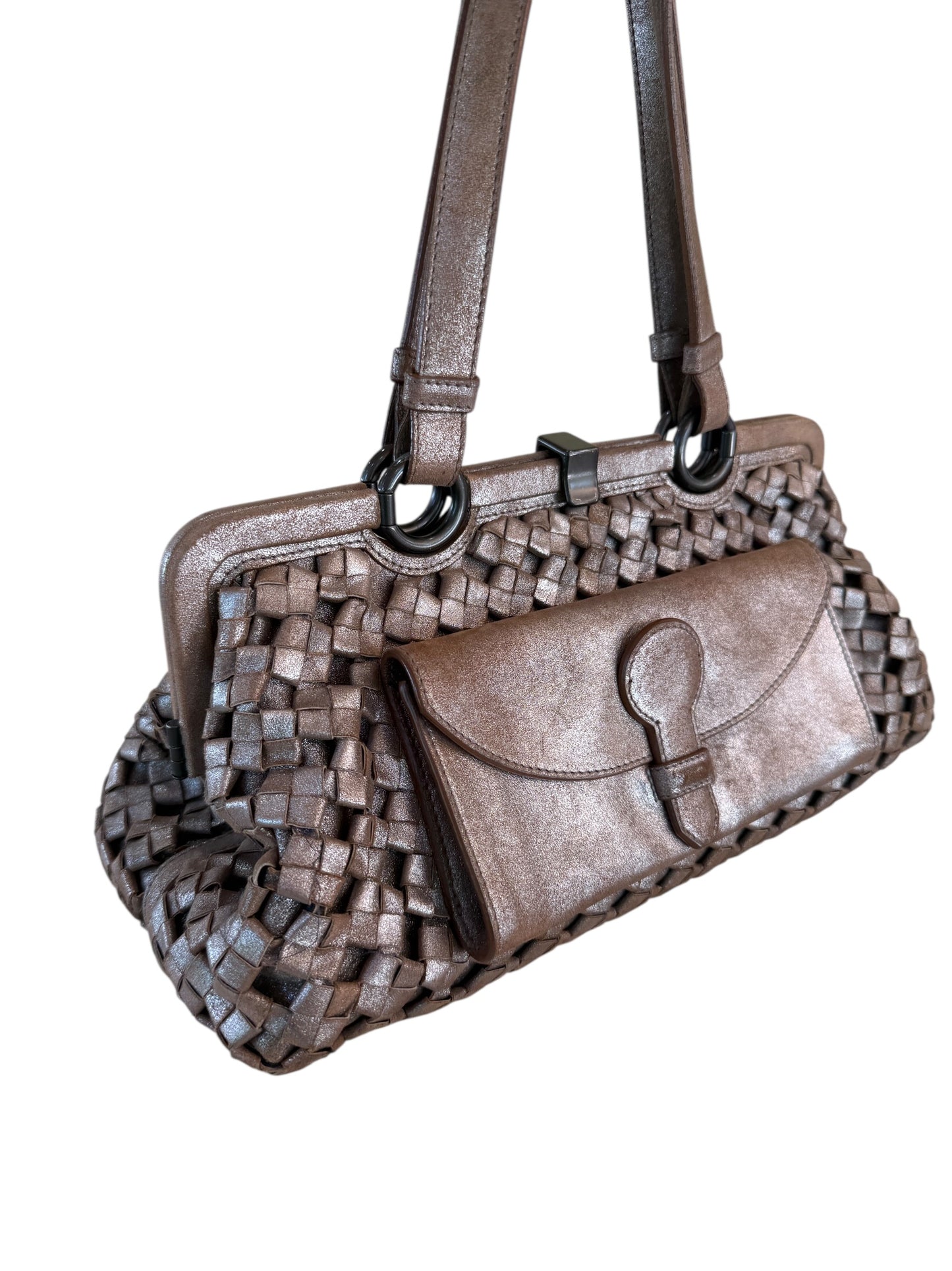 Bottega Veneta Limited Edition Intrecciato Leather Shoulder Bag No. 159 of 200