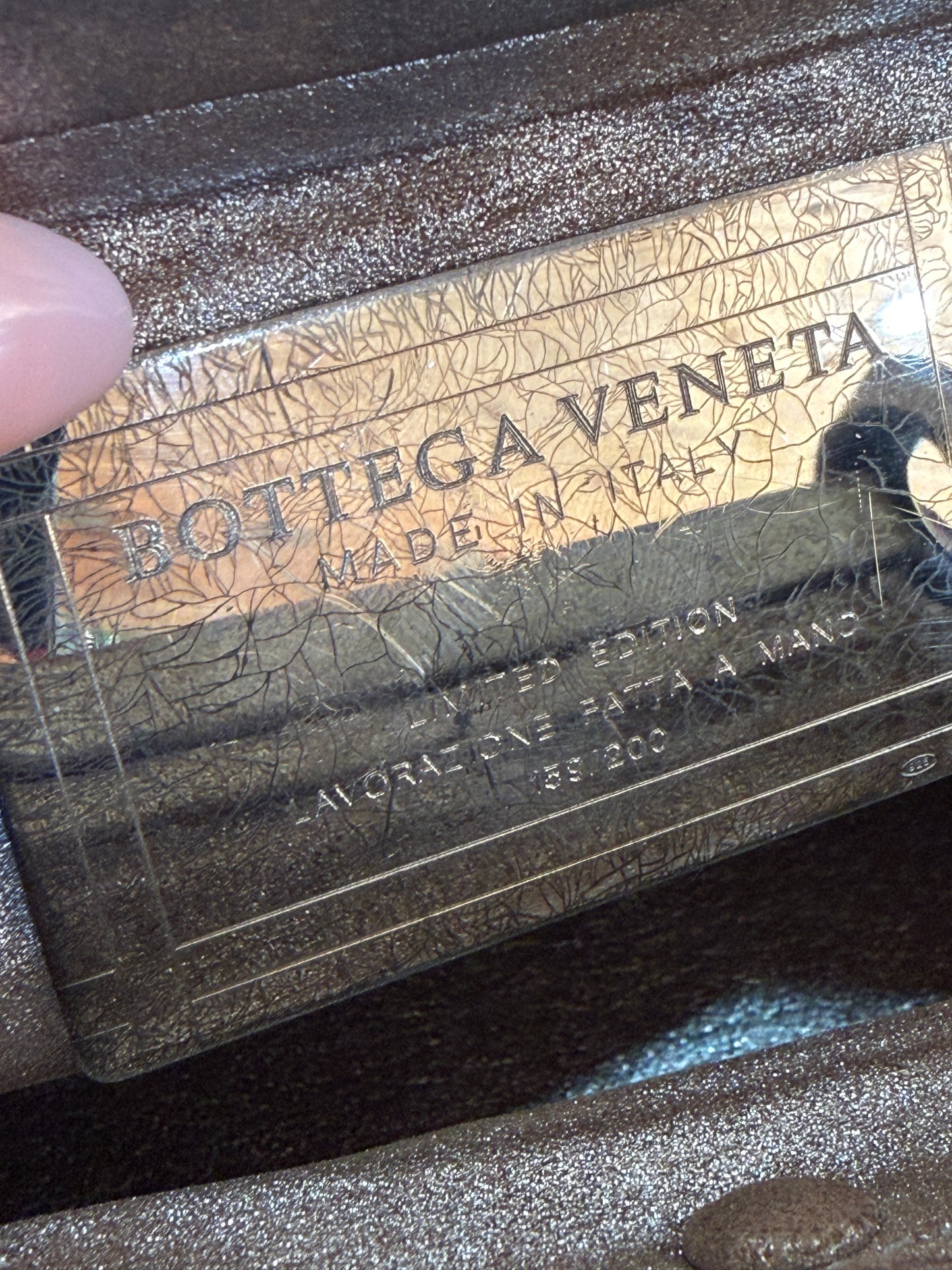 Bottega Veneta Limited Edition Intrecciato Leather Shoulder Bag No. 159 of 200