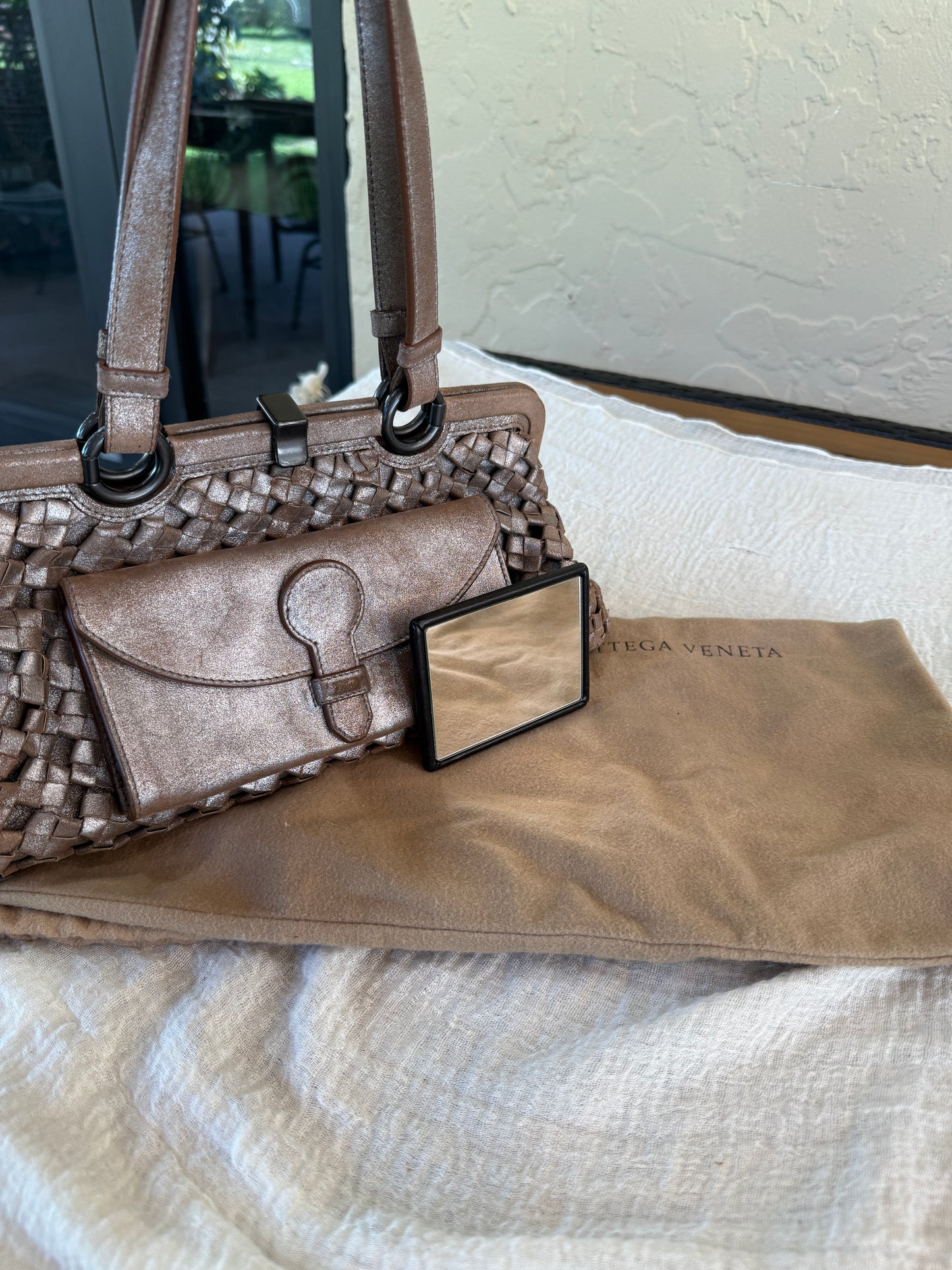 Bottega Veneta Limited Edition Intrecciato Leather Shoulder Bag No. 159 of 200