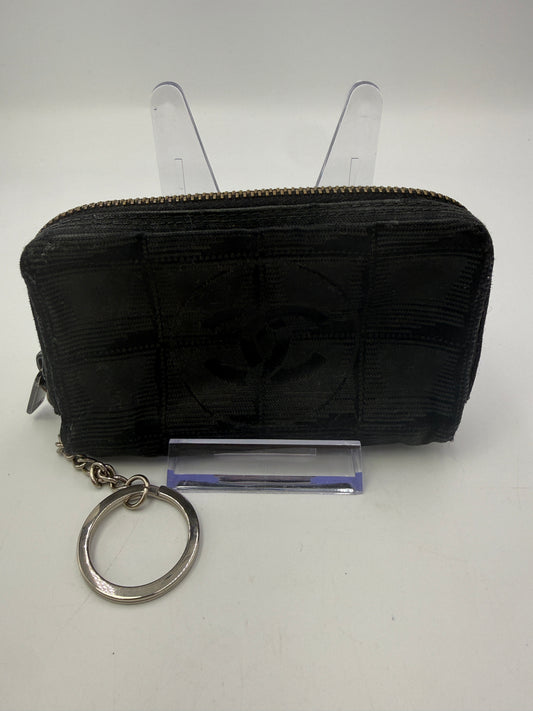 Chanel Black Canvas Timeless CC Key Cles