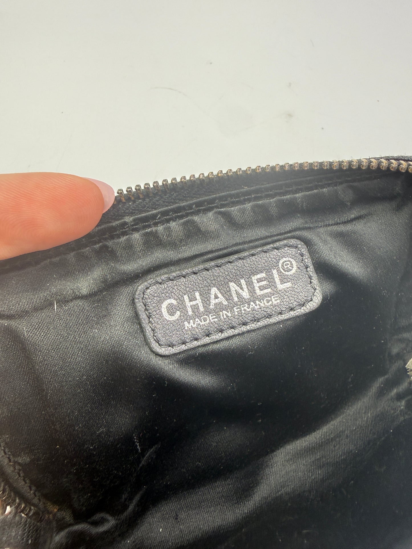 Chanel Black Canvas Timeless CC Key Cles