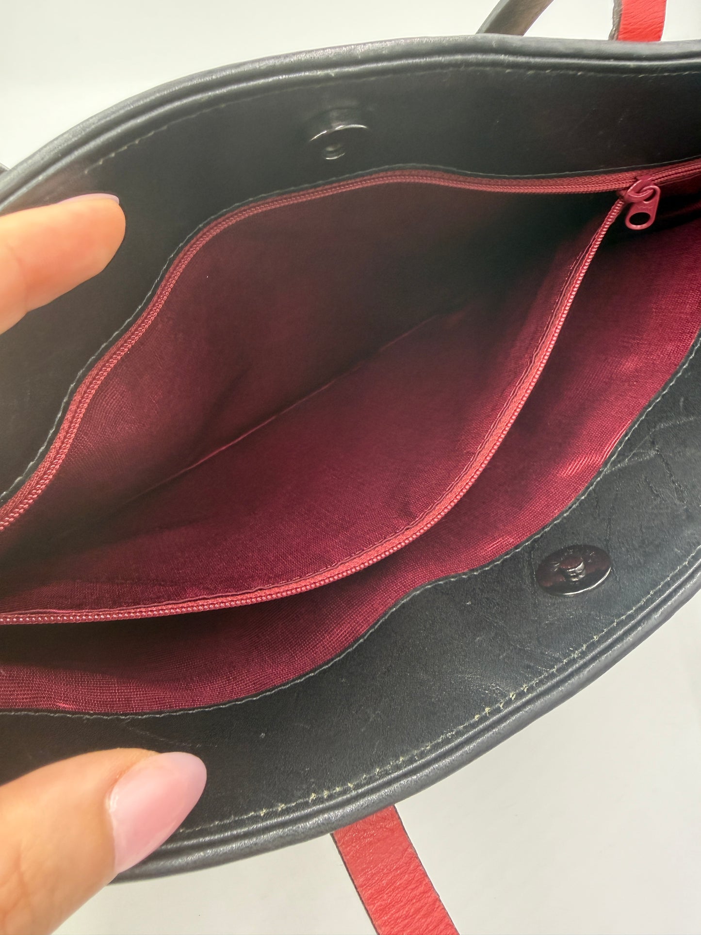 Burberry Nova Check Woven Leather Tote