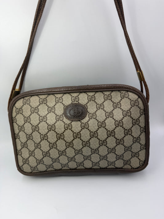 Gucci Vintage Supreme Coated Canvas Crossbody