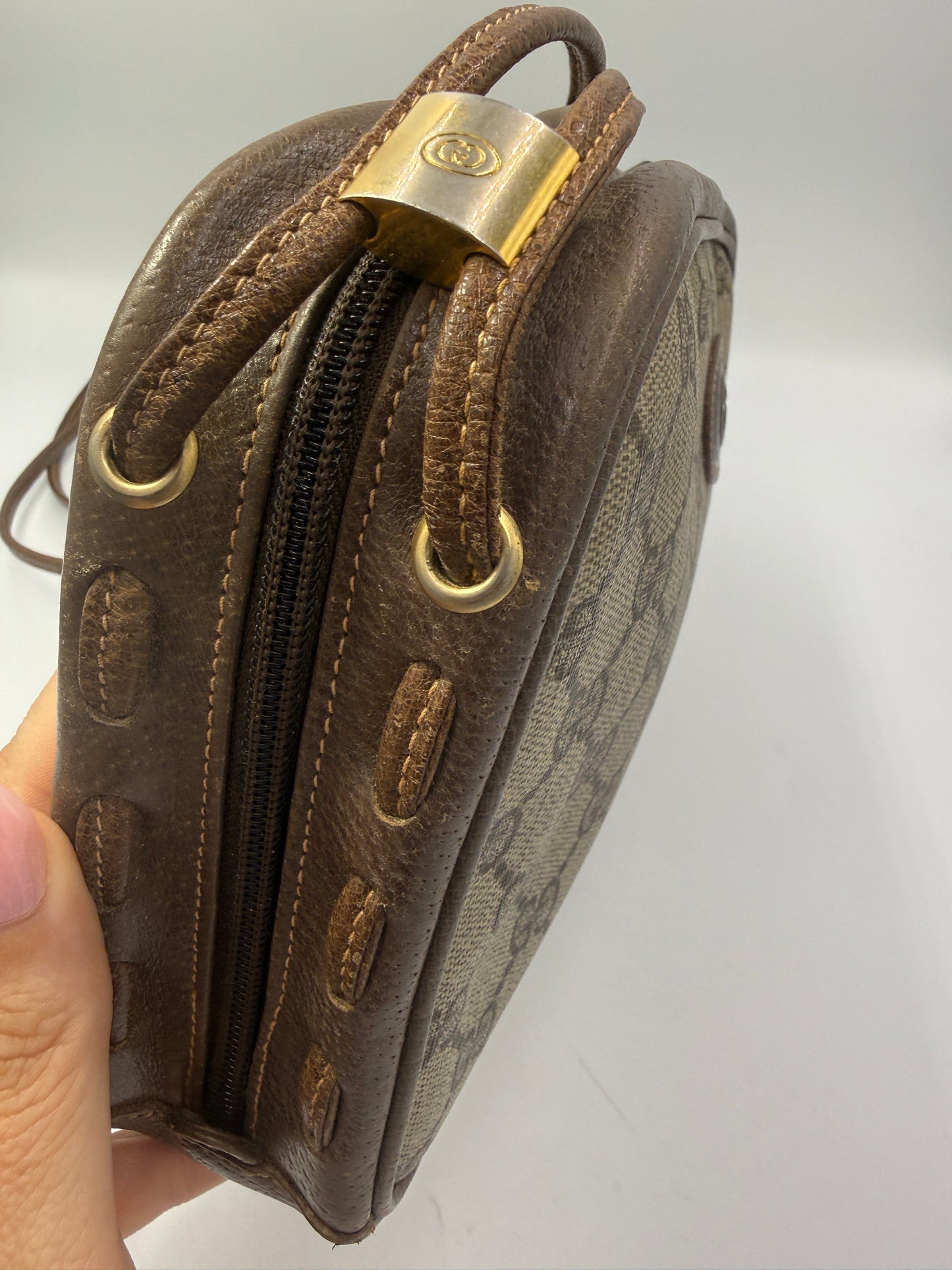 Gucci Vintage Supreme Coated Canvas Crossbody