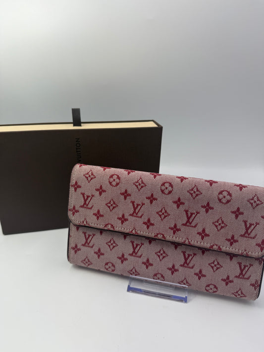 Louis Vuitton Monogram Cherry Mini Lin Continental Wallet CA0072
