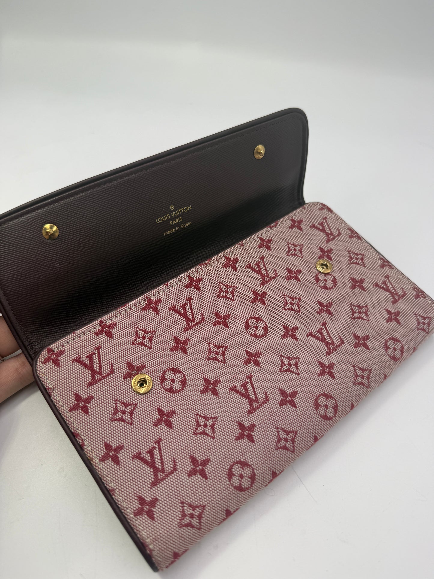 Louis Vuitton Monogram Cherry Mini Lin Continental Wallet CA0072