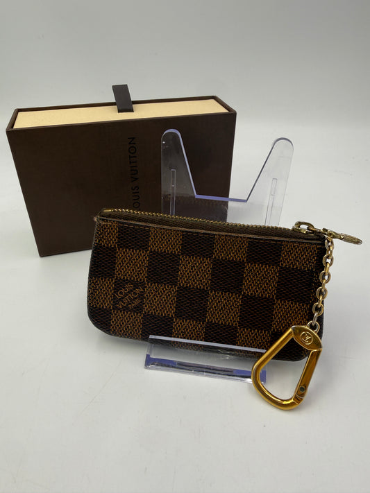 Louis Vuitton Damier Eben Coated Canvas Key Cles CT11XX