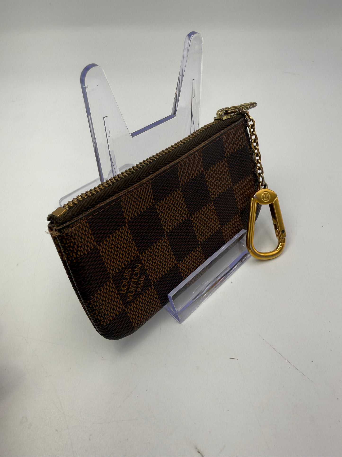 Louis Vuitton Damier Eben Coated Canvas Key Cles CT11XX