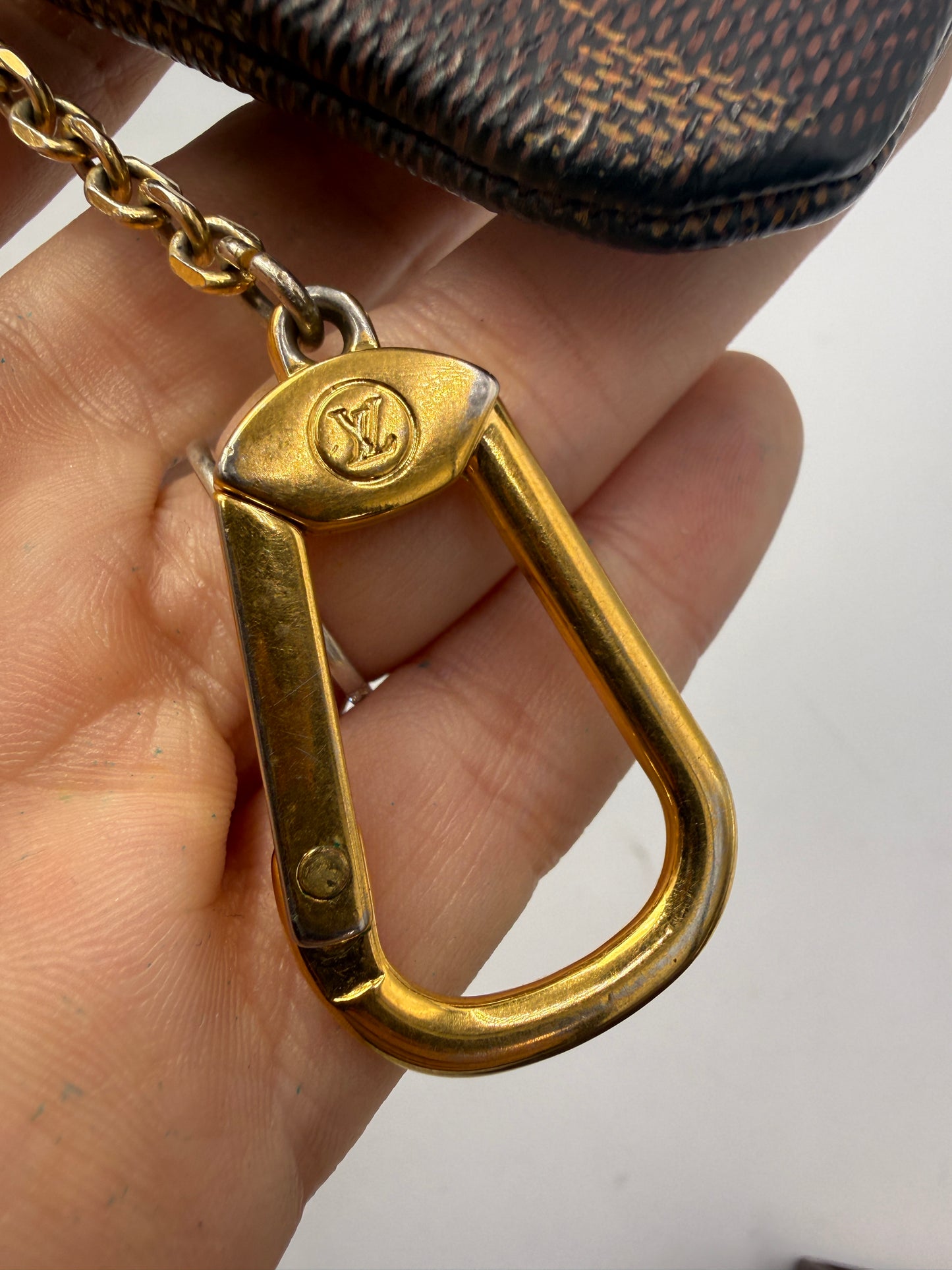 Louis Vuitton Damier Eben Coated Canvas Key Cles CT11XX