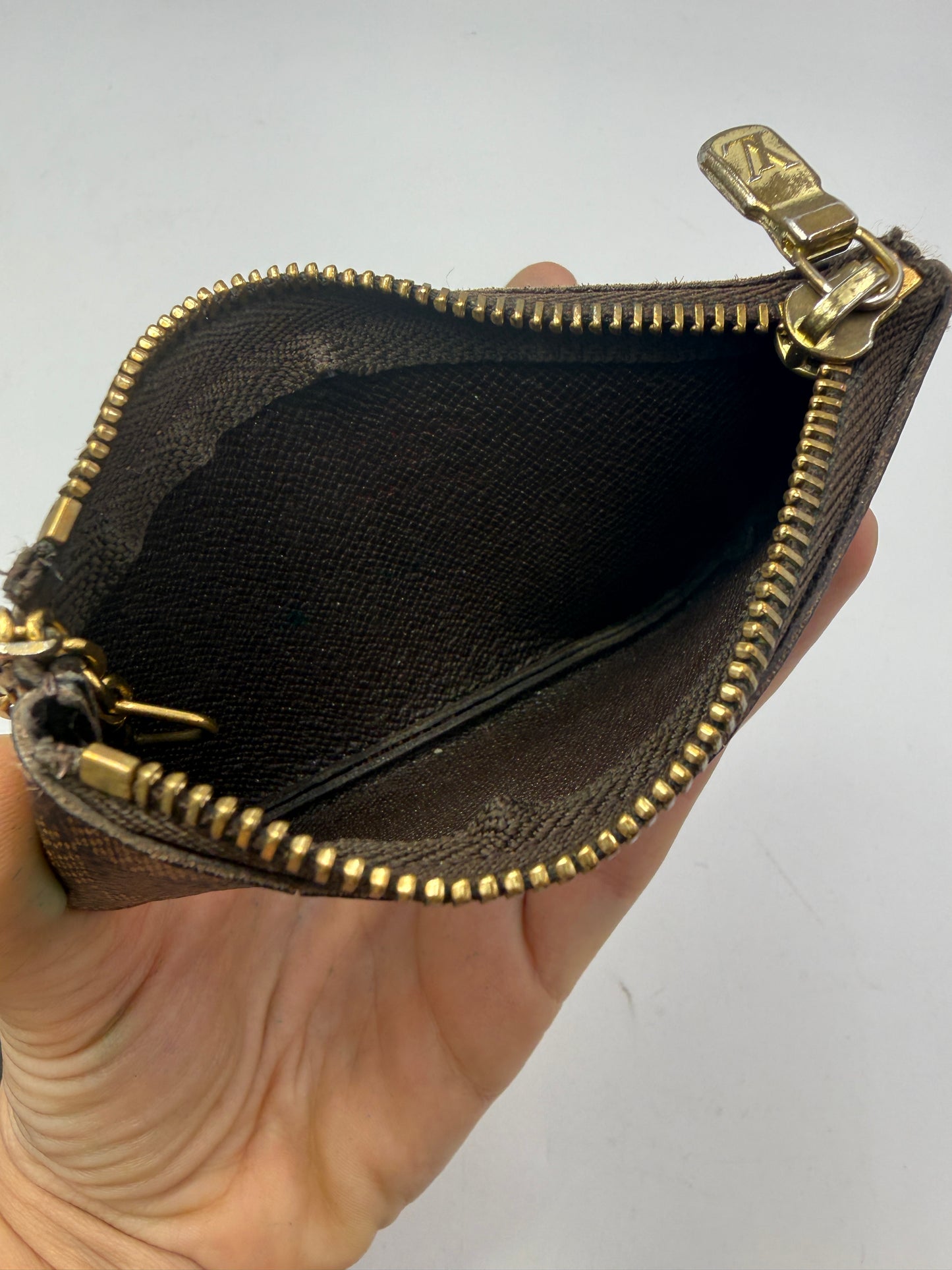 Louis Vuitton Damier Eben Coated Canvas Key Cles CT11XX