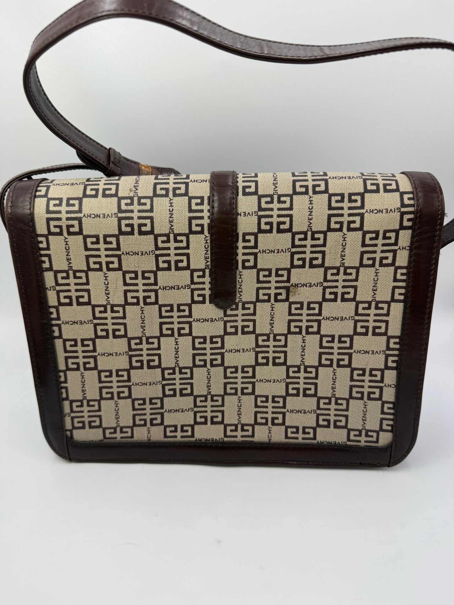 Givenchy Vintage 3G Logo Coated Canvas Shoulder Bag