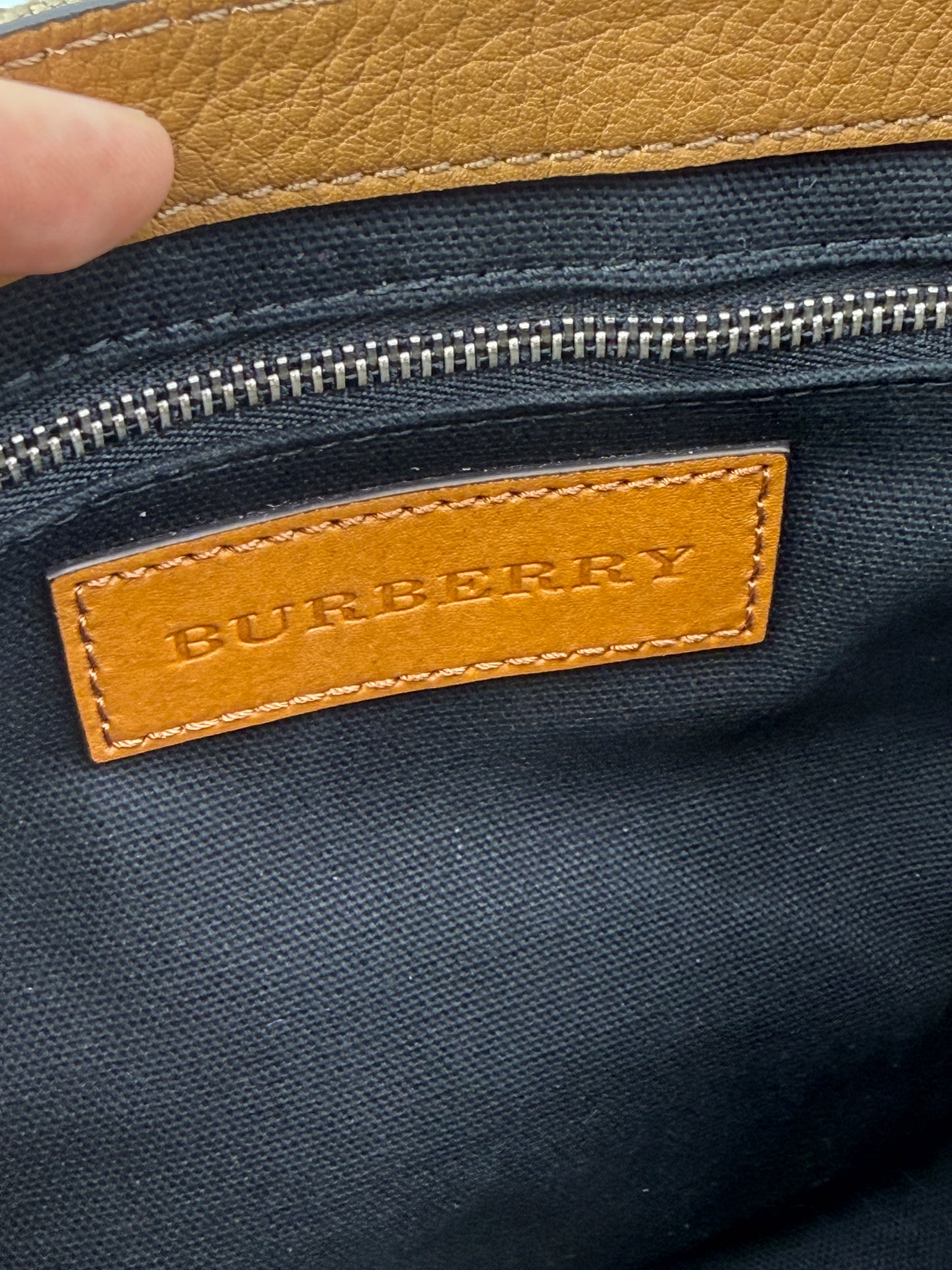 Burberry Novacheck Canvas & Leather Crossbody Bag