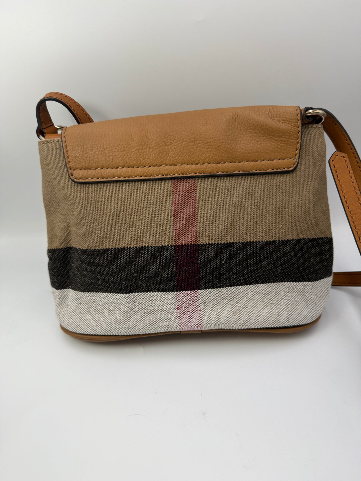 Burberry Novacheck Canvas & Leather Crossbody Bag