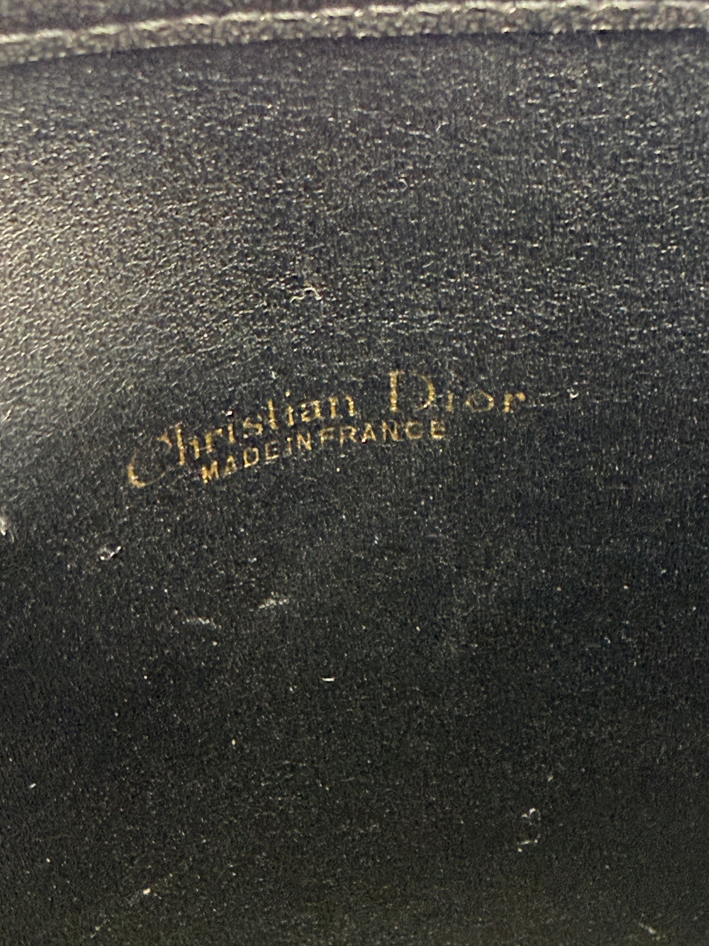 Christian Dior Black Monogram Trotter Canvas Clutch