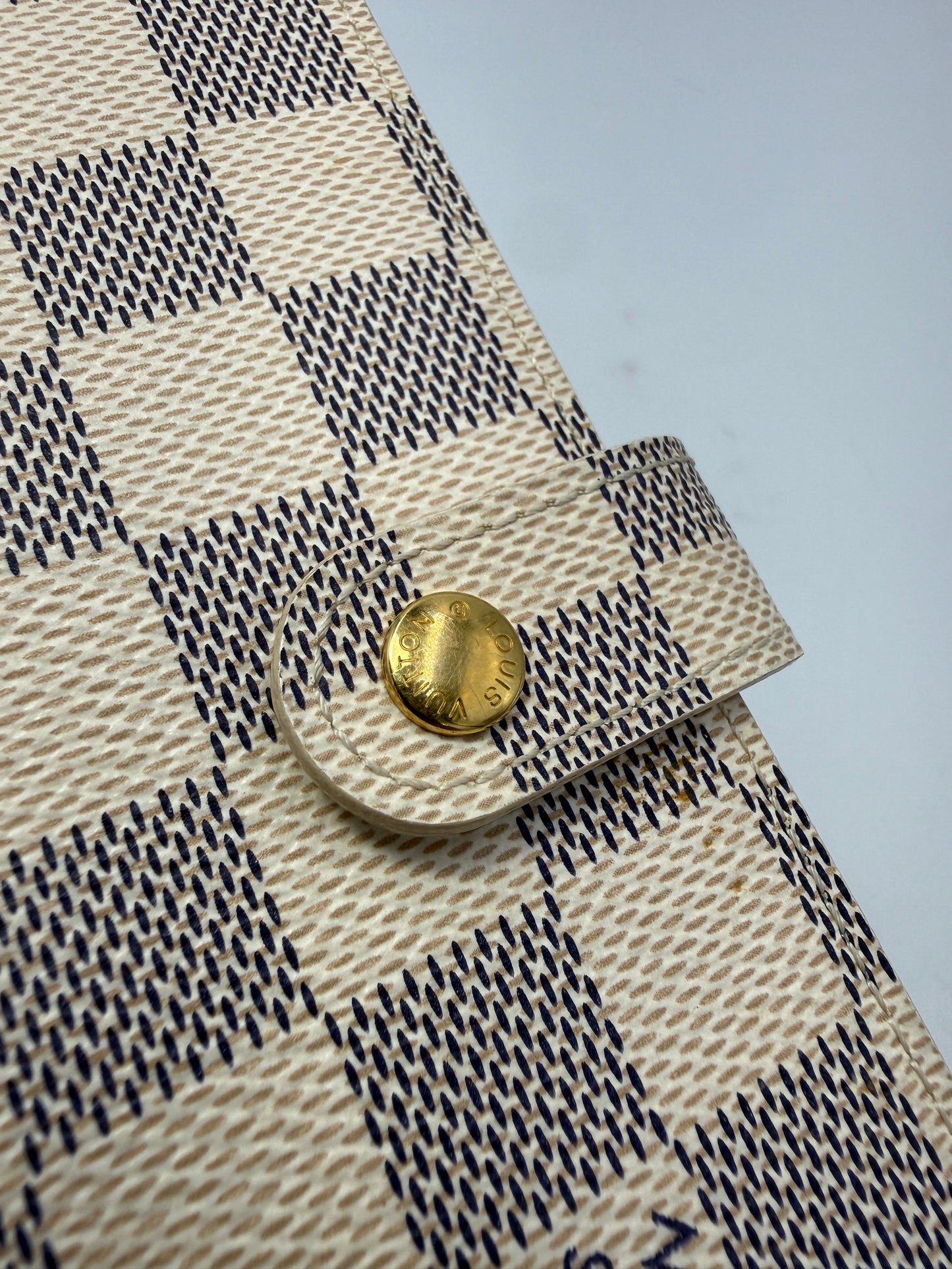 Louis Vuitton Damier Azur Coated Canvas Agenda PM CA1039