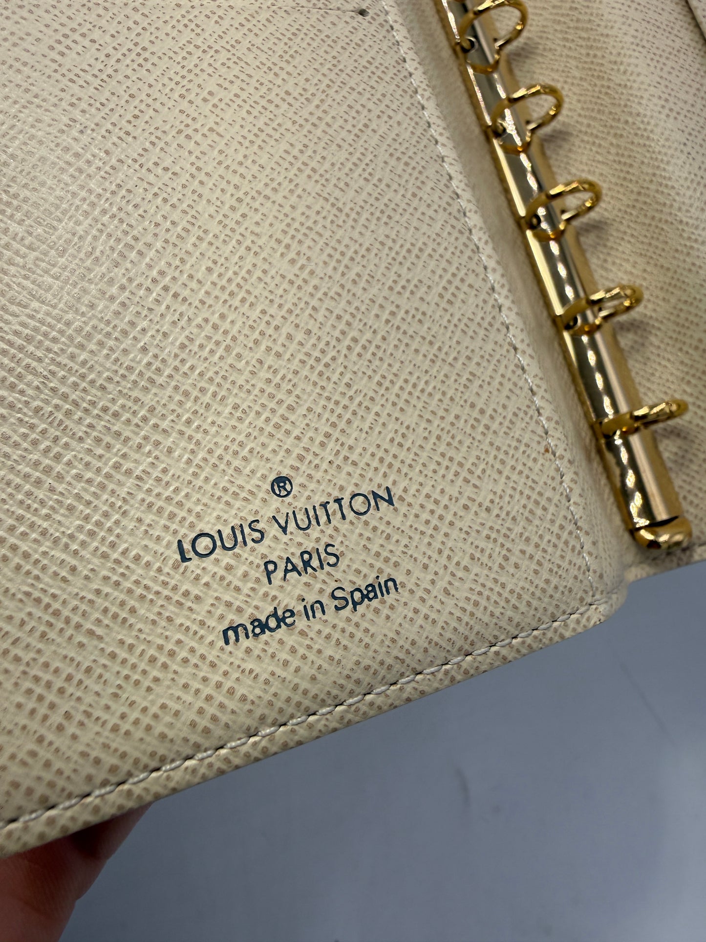 Louis Vuitton Damier Azur Coated Canvas Agenda PM CA1039