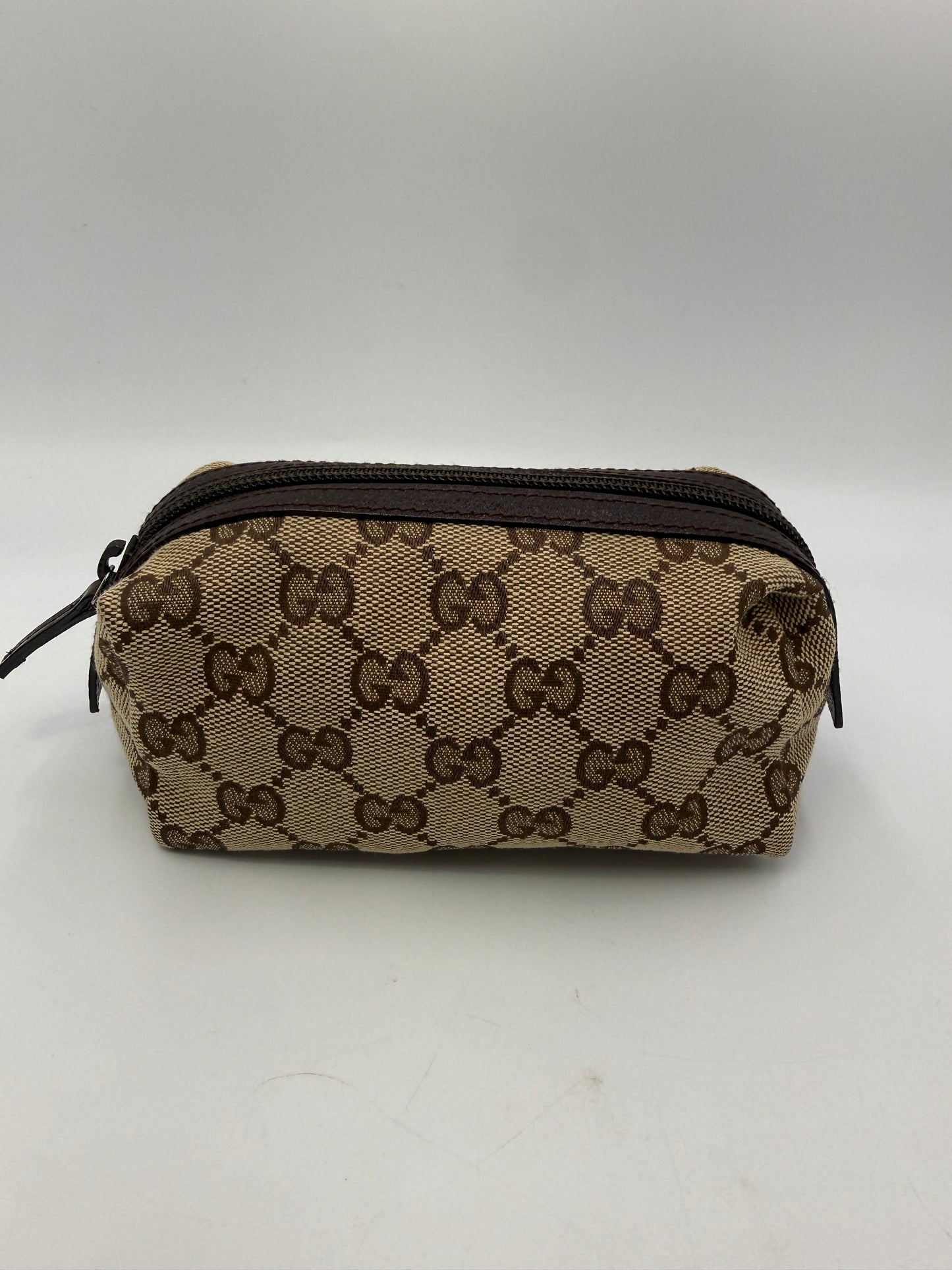 Gucci Canvas Guccissima Small Toiletry Cosmetic Pouch