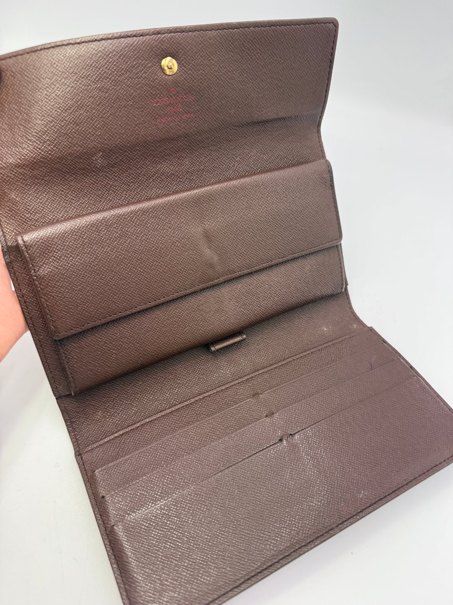 Louis Vuitton Damier Ebene Continental Trifold Wallet TH1013
