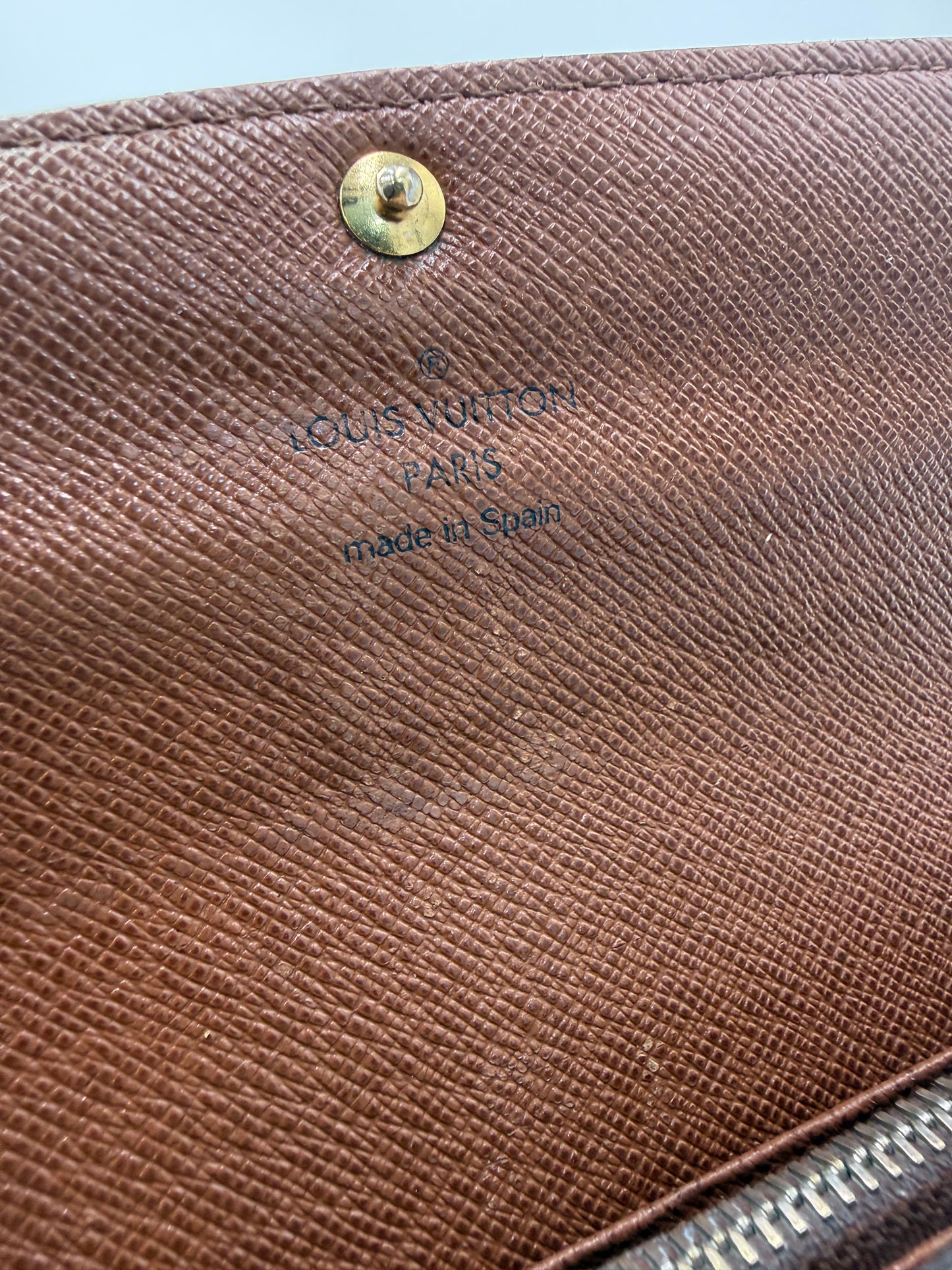 Louis Vuitton Monogram Coated Canvas Sarah Wallet CT0045