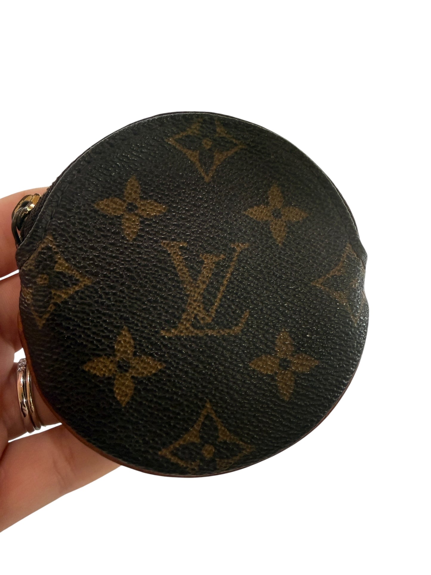 Louis Vuitton Monogram Coated Canvas Round Coin Case CT0053