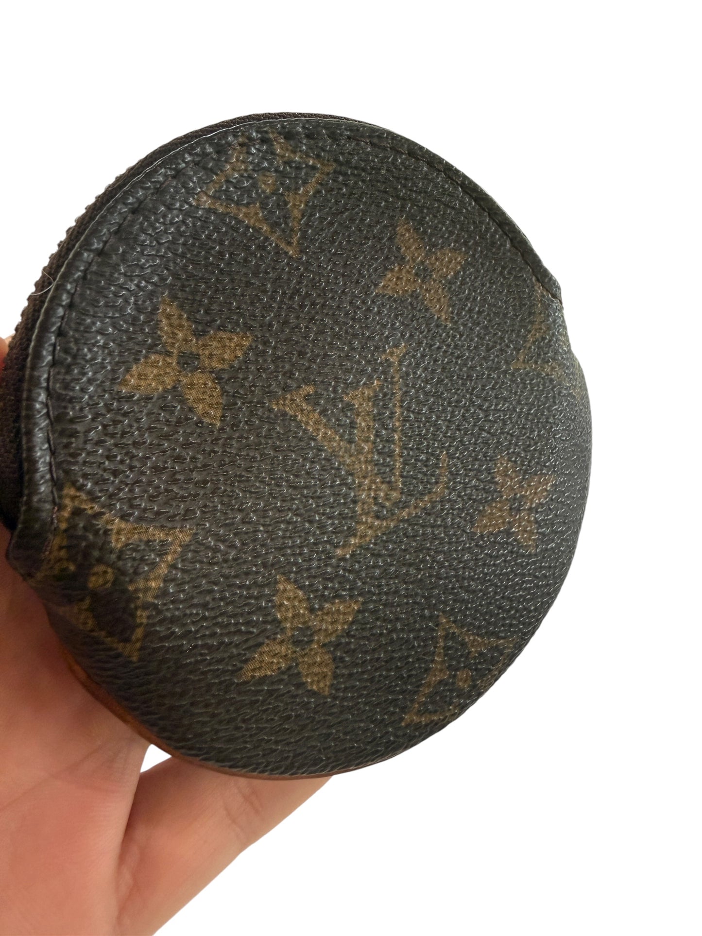 Louis Vuitton Monogram Coated Canvas Round Coin Case CT0053