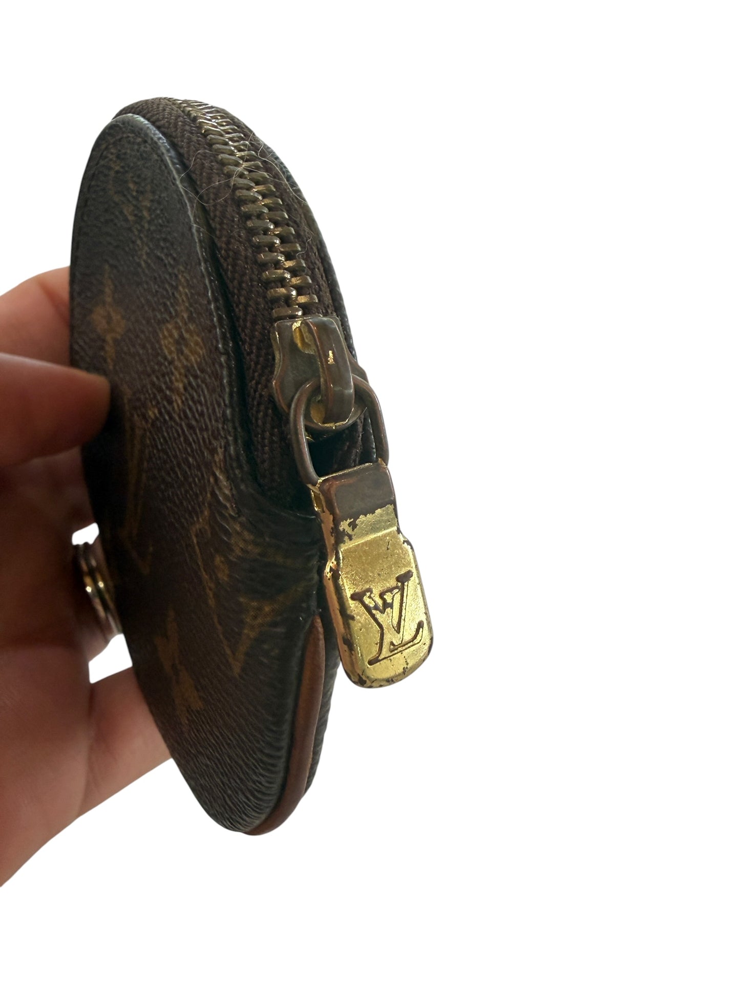 Louis Vuitton Monogram Coated Canvas Round Coin Case CT0053