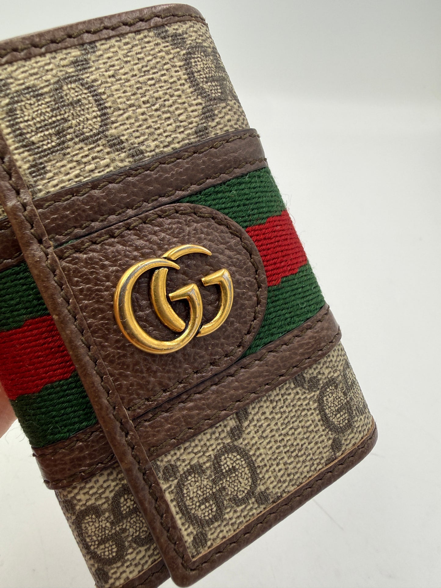 Gucci Guccissima Supreme Canvas 6 Key Case Holder
