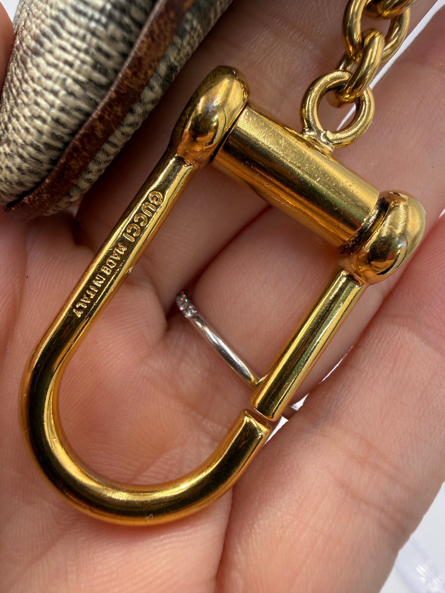 Gucci Guccissima Supreme Coated Canvas Key Cles