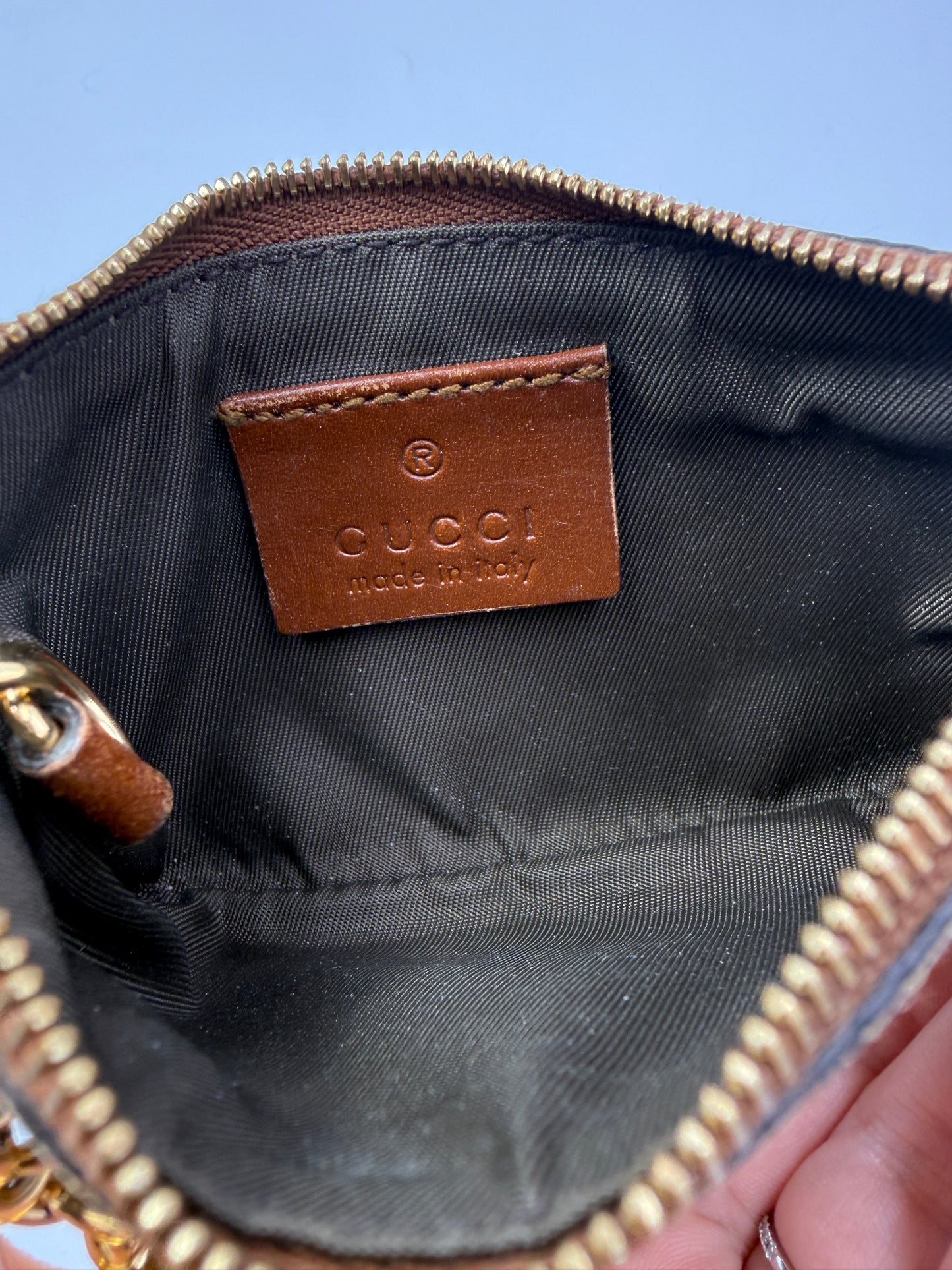 Gucci Guccissima Supreme Coated Canvas Key Cles