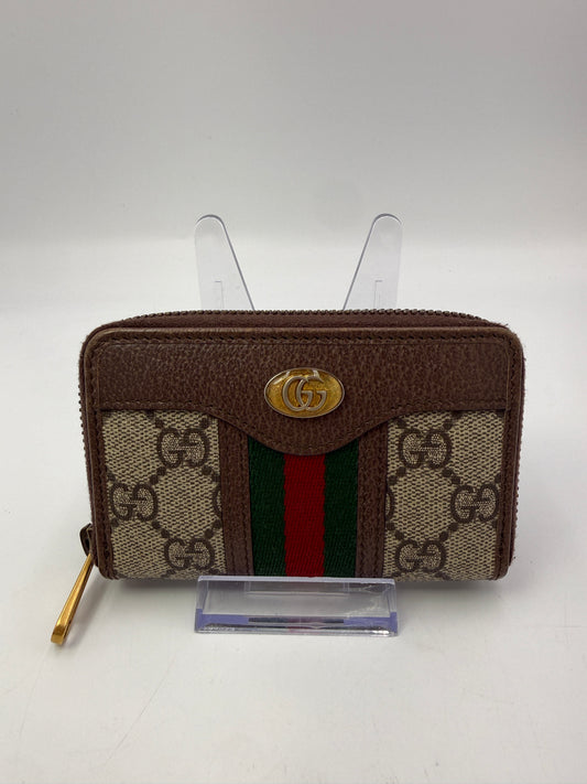 Gucci Guccissima Supreme Canvas Zip Around Card Holder