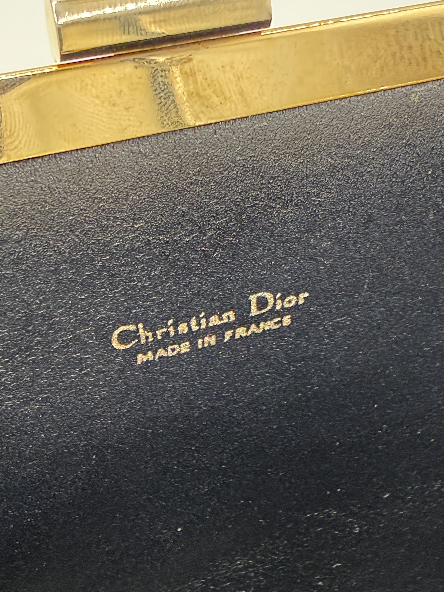 Christian Dior Vintage Blue Monogram Trotter Clutch