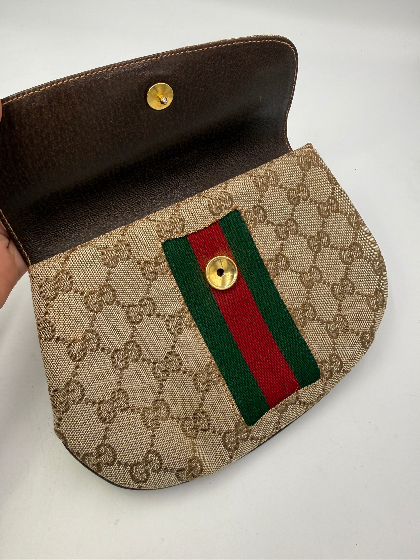 Gucci Guccissima Sherry Line Vintage Pouch