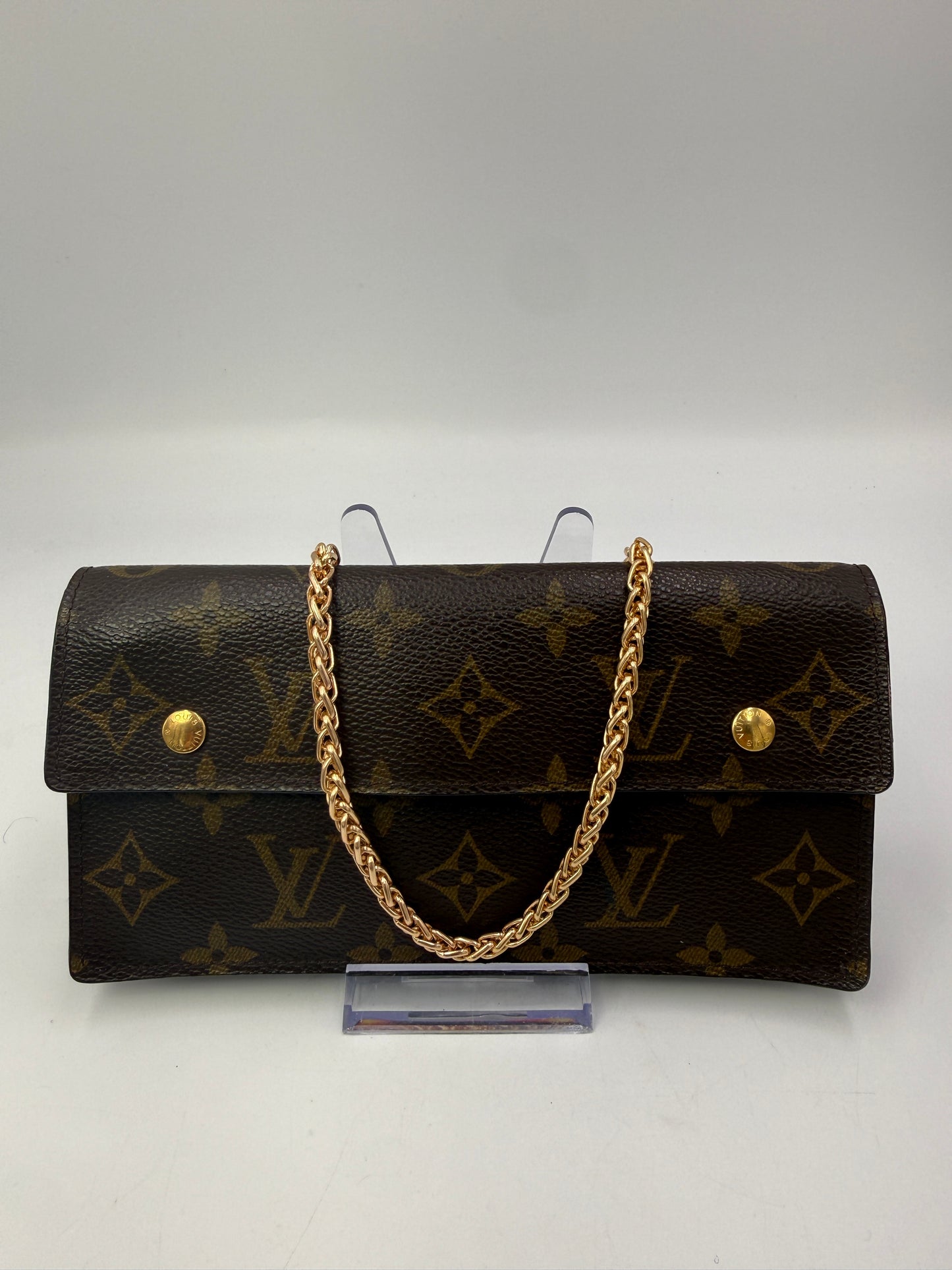 Louis Vuitton Monogram Coated Canvas Accordion Wallet TH0035