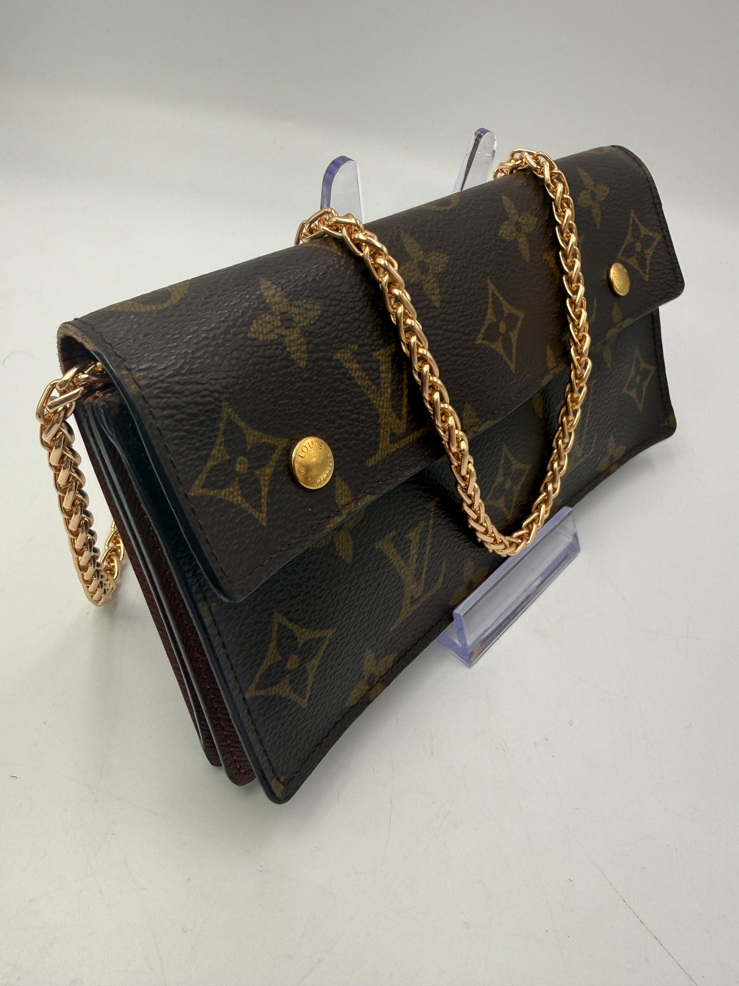 Louis Vuitton Monogram Coated Canvas Accordion Wallet TH0035