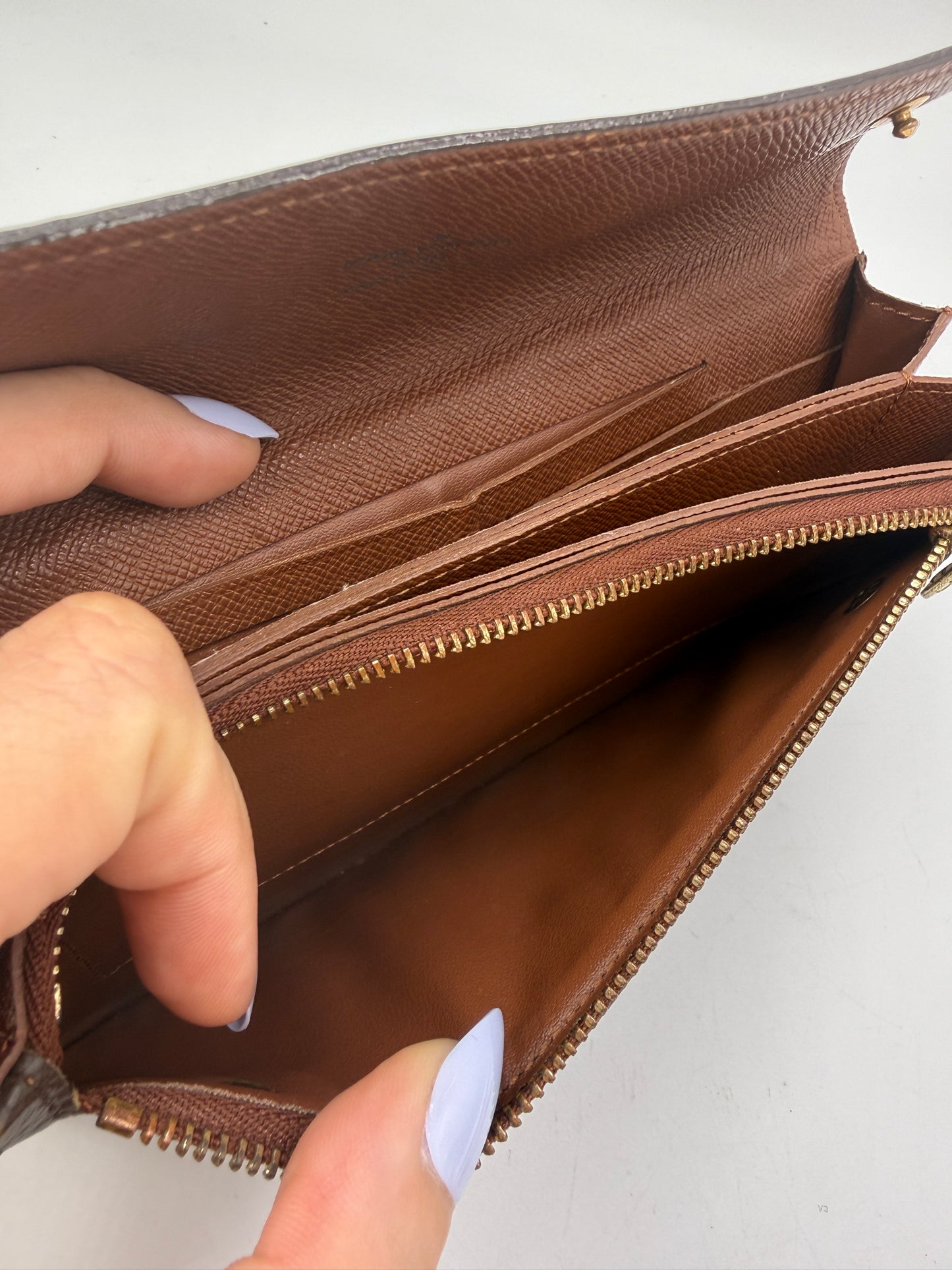 Louis Vuitton Monogram Coated Canvas Accordion Wallet TH0035