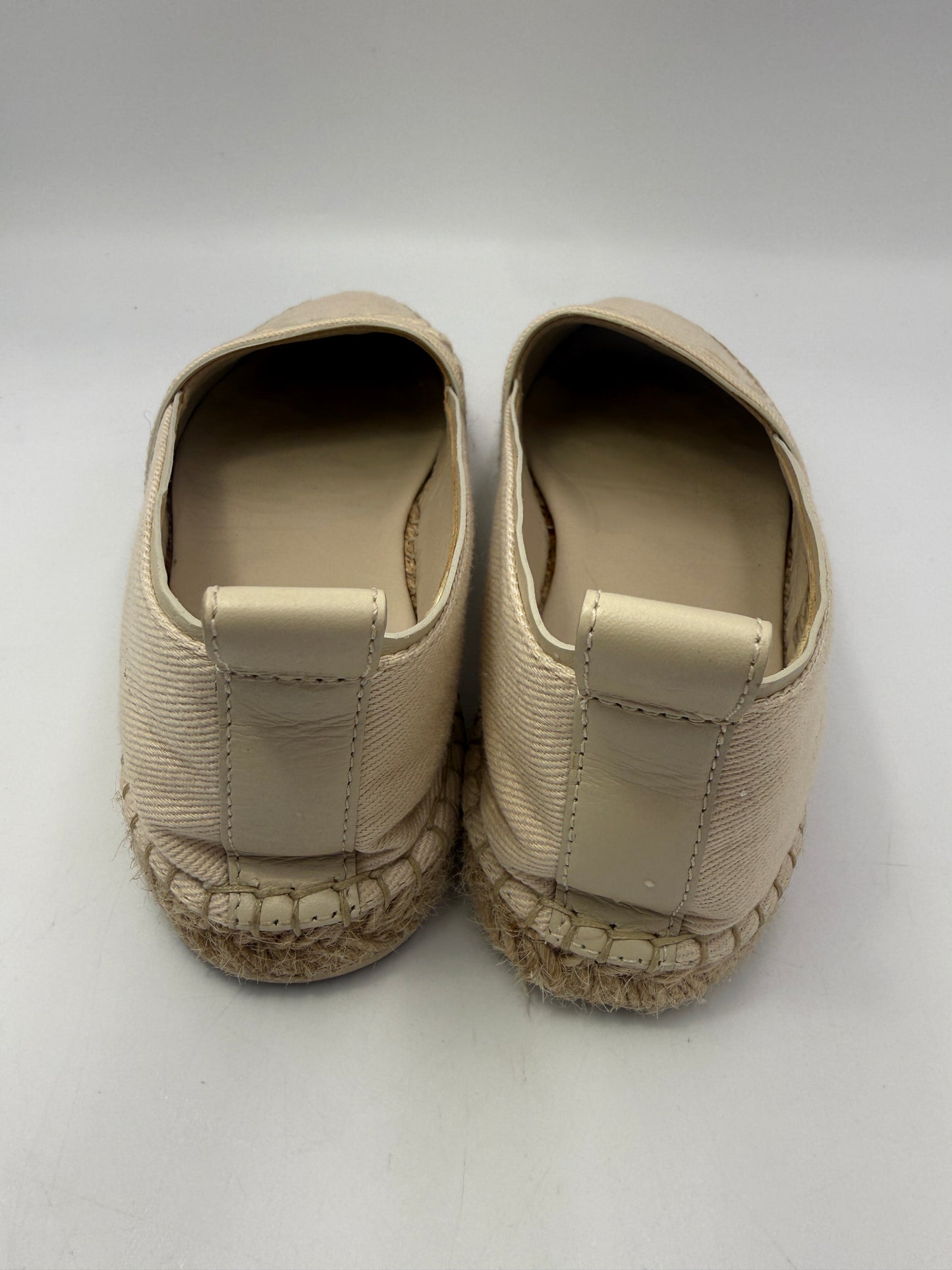 Louis Vuitton Ivory Embroidered Espadrilles Size 5 CL1106