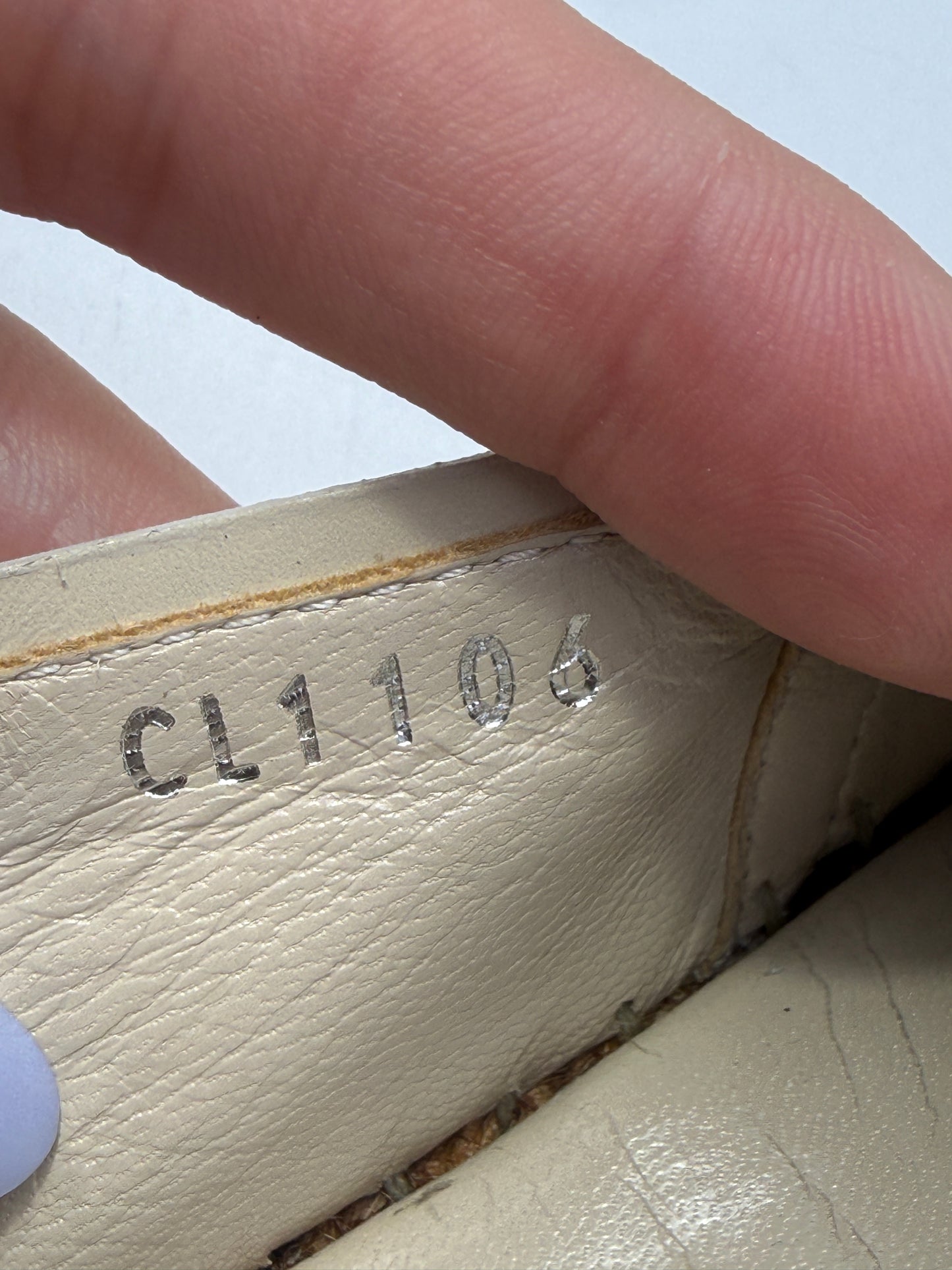 Louis Vuitton Ivory Embroidered Espadrilles Size 5 CL1106