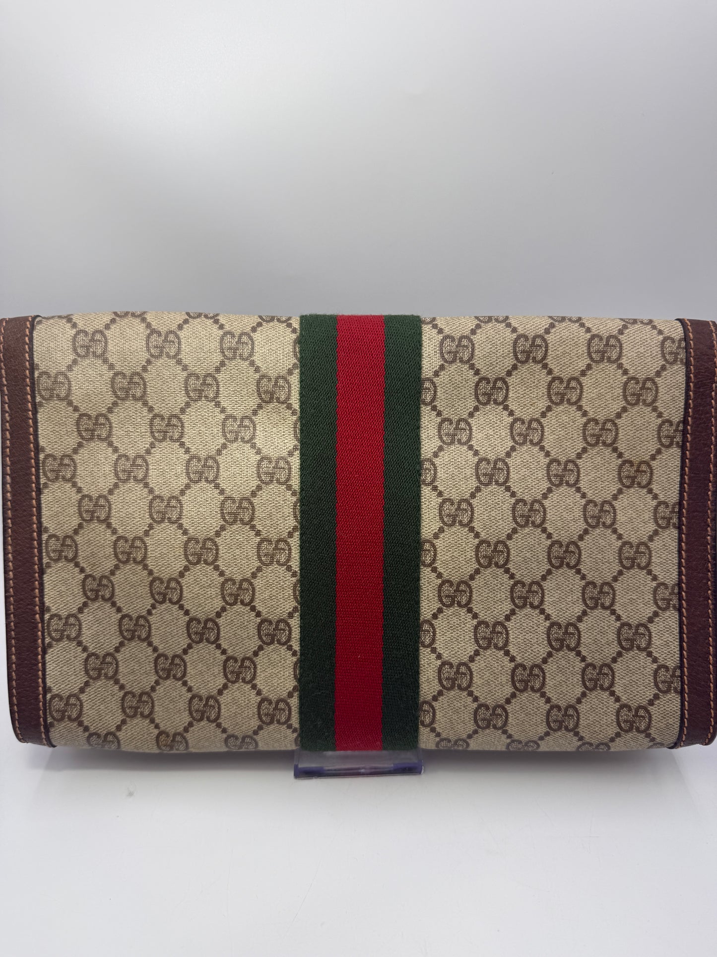 Gucci Guccissima Supreme Canvas Sherry Line Clutch