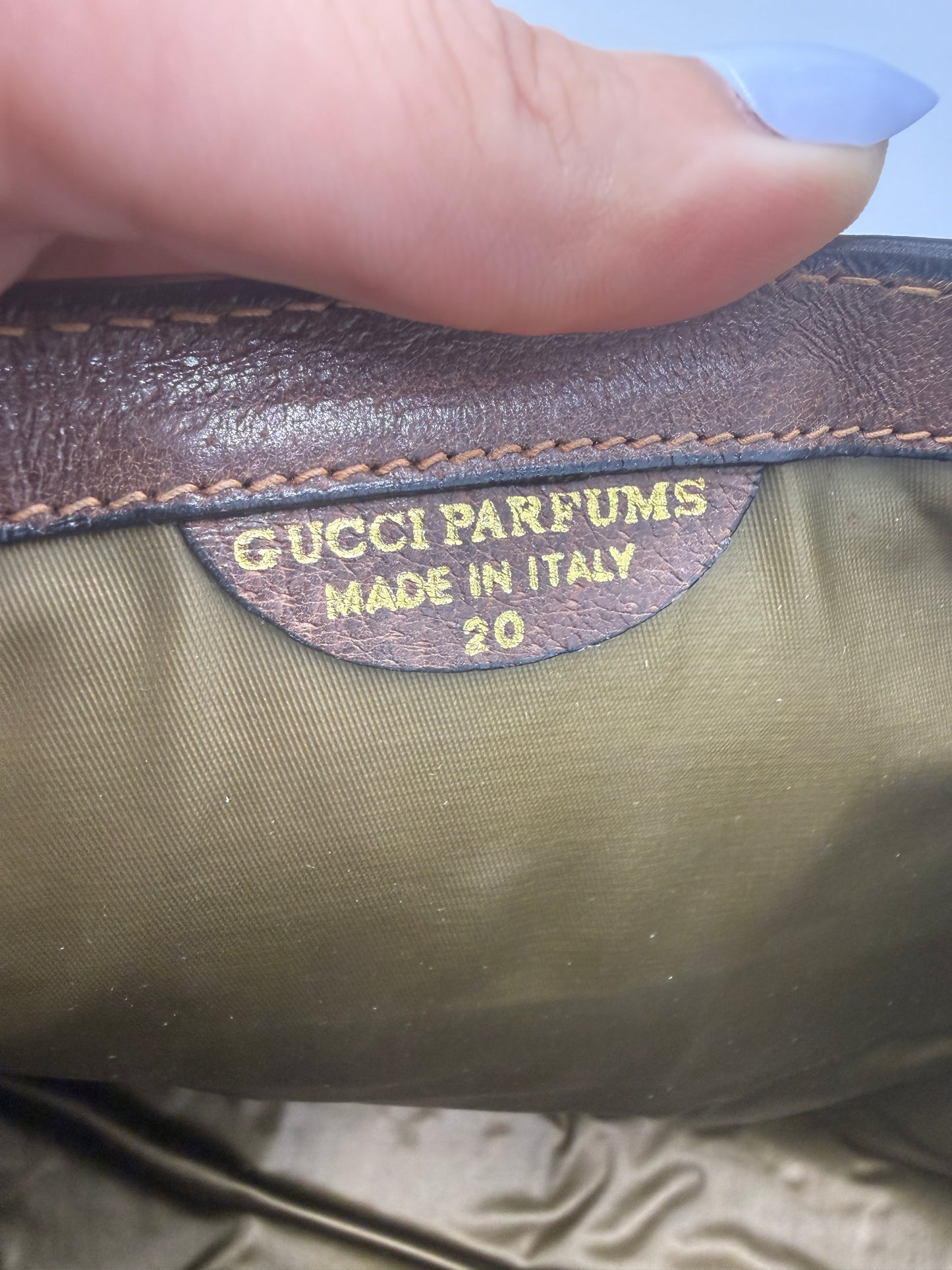Gucci Guccissima Supreme Canvas Sherry Line Clutch