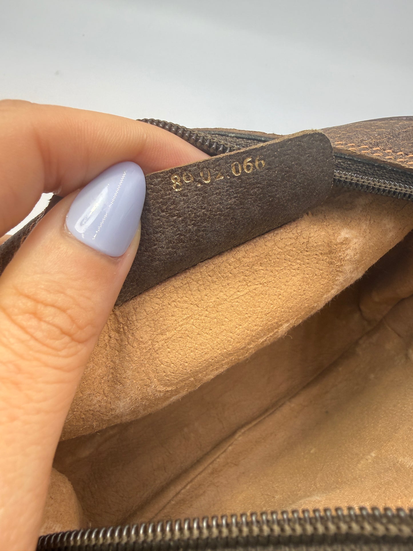 Gucci Guccissima Vintage Supreme Coated Canvas Oval Crossbody