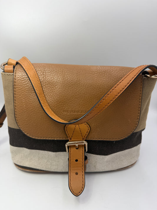 Burberry Novacheck Canvas Leather Crossbody Bag