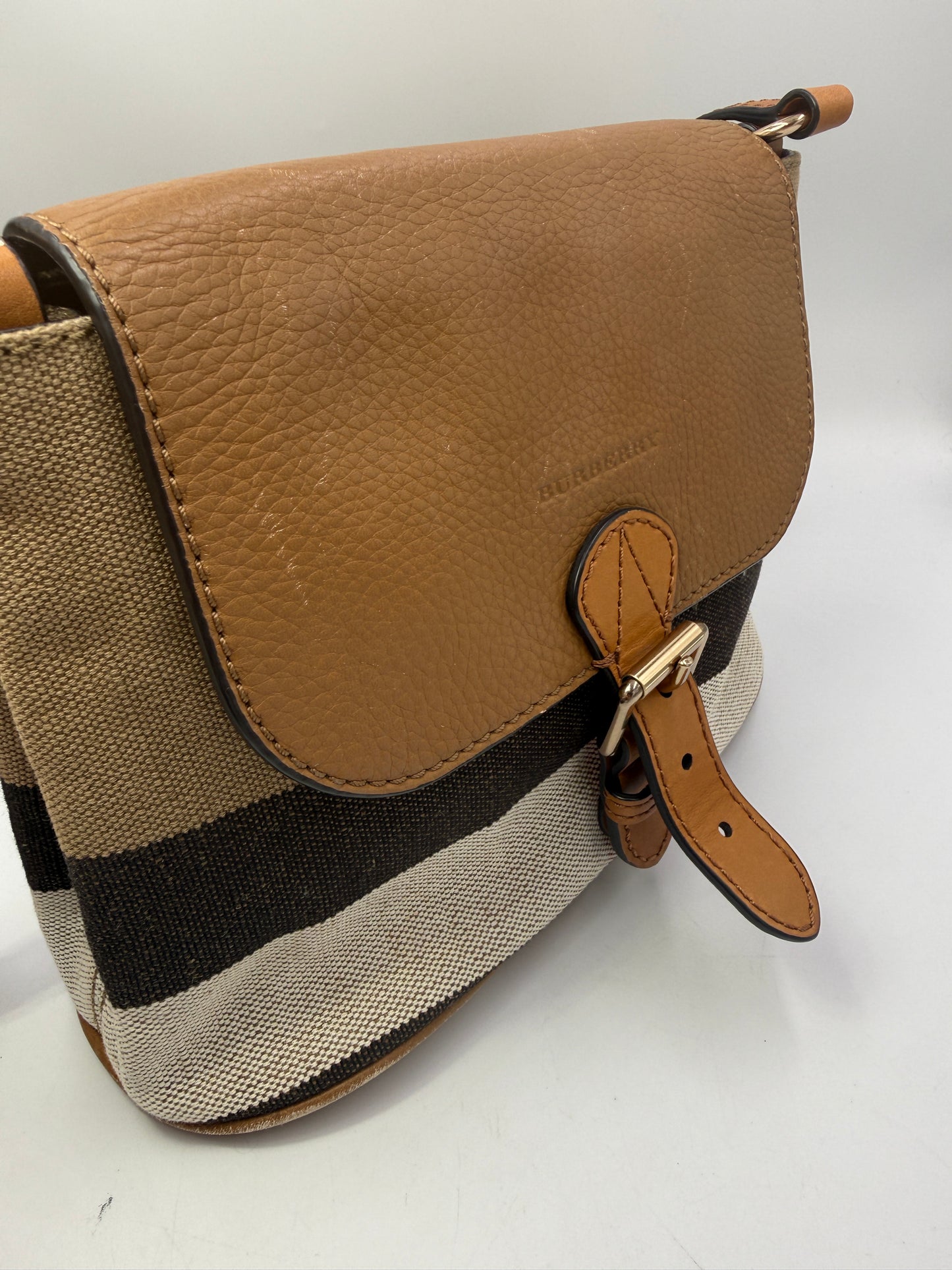 Burberry Novacheck Canvas Leather Crossbody Bag