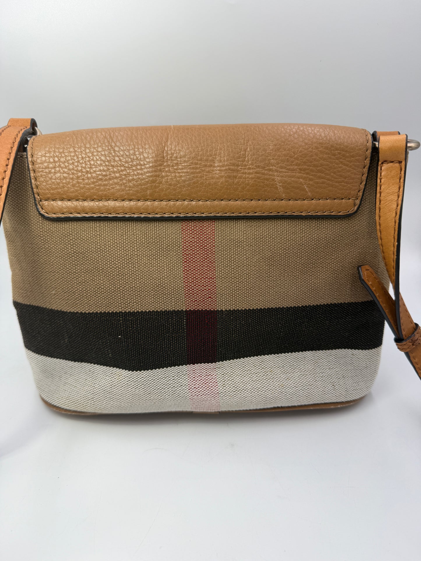 Burberry Novacheck Canvas Leather Crossbody Bag