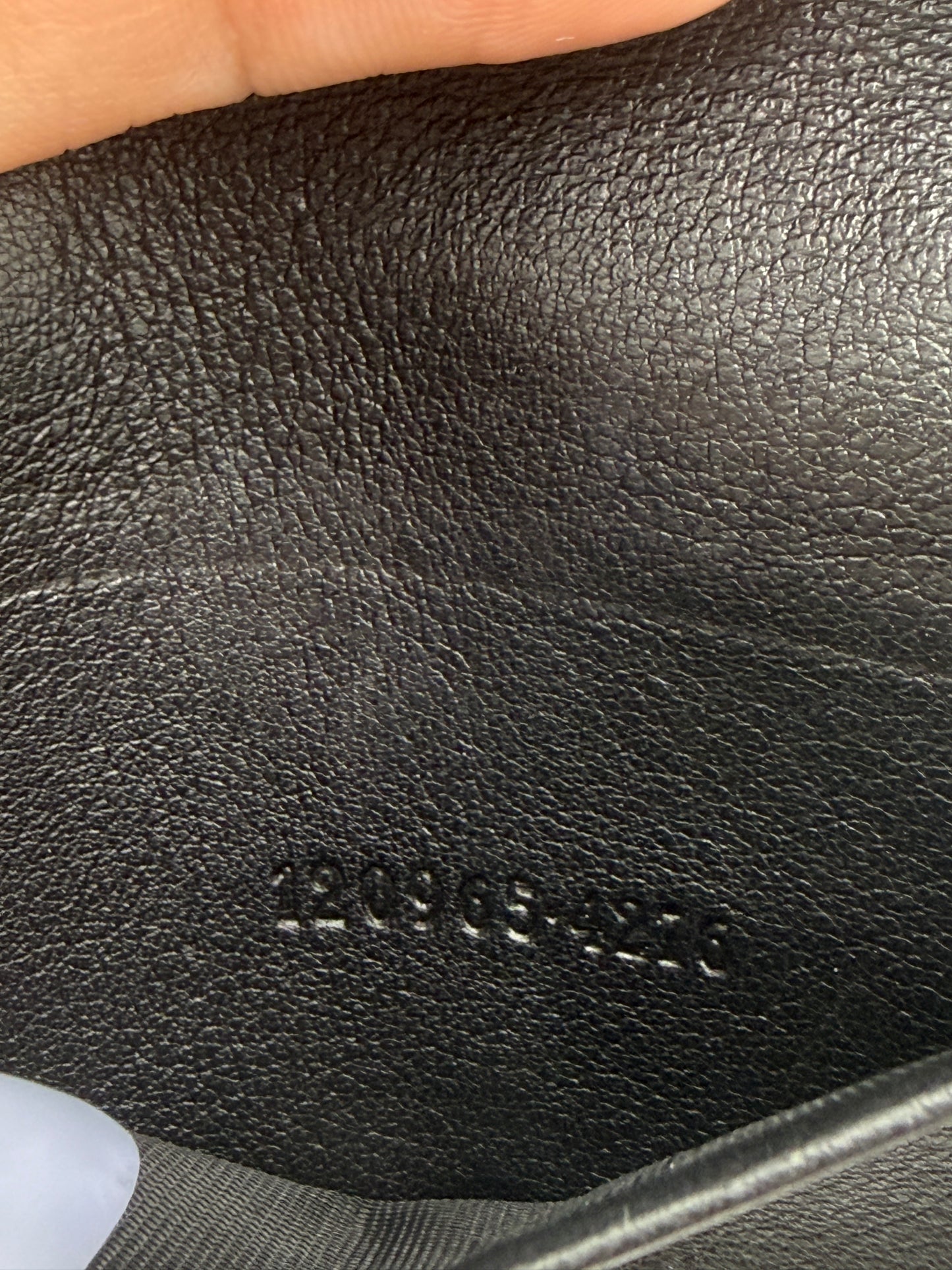 Gucci Guccissima Black Leather Card Holder