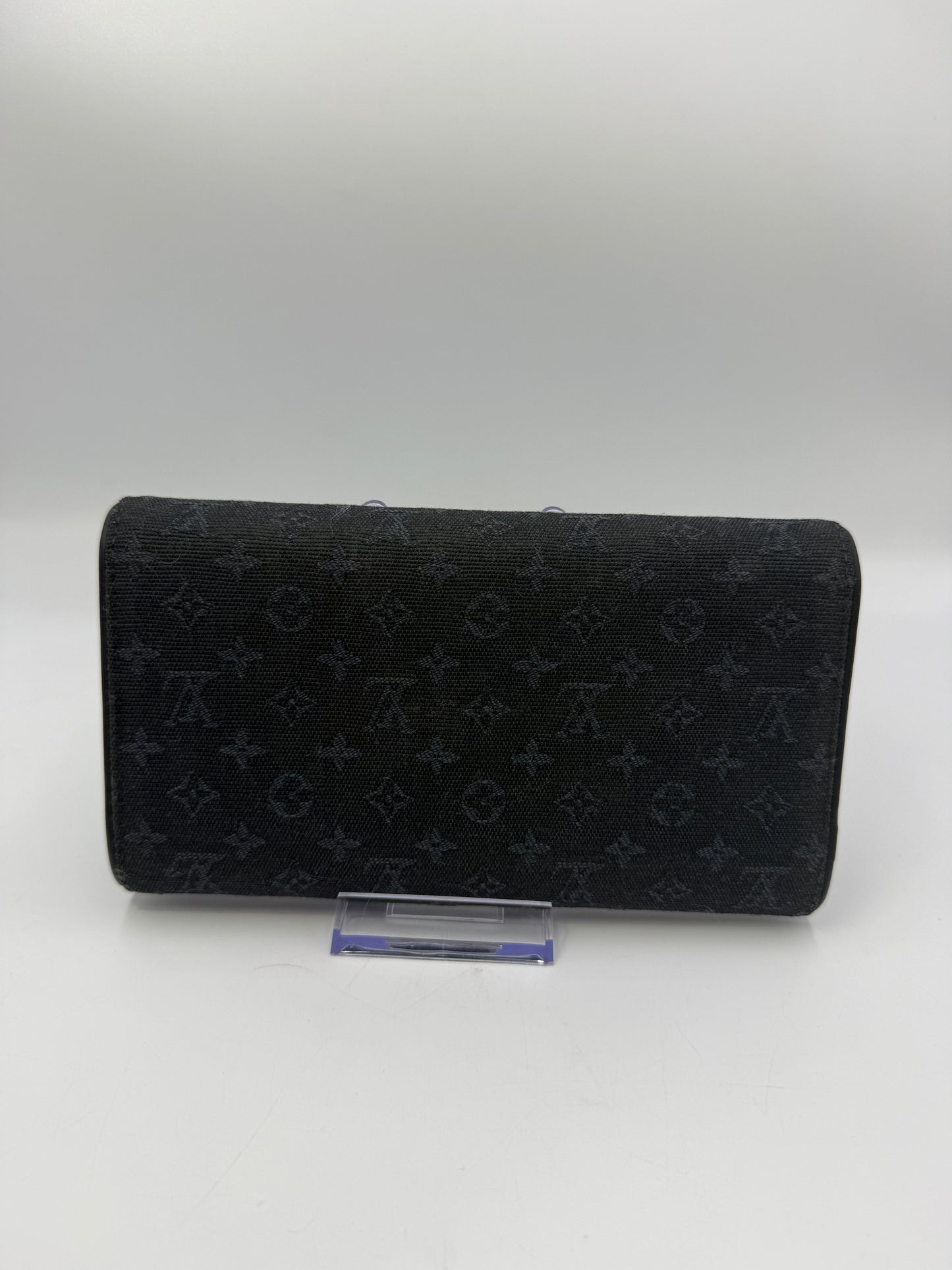 Louis Vuitton Monogram Blue Mini Lin Denim Continental Wallet CA0093