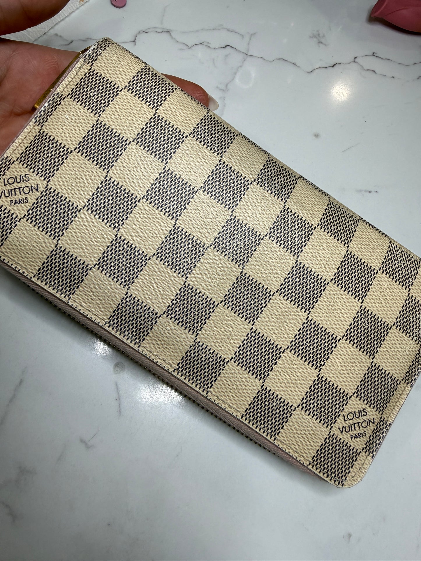 Louis Vuitton Damier Azur Zippy Wallet GI0198