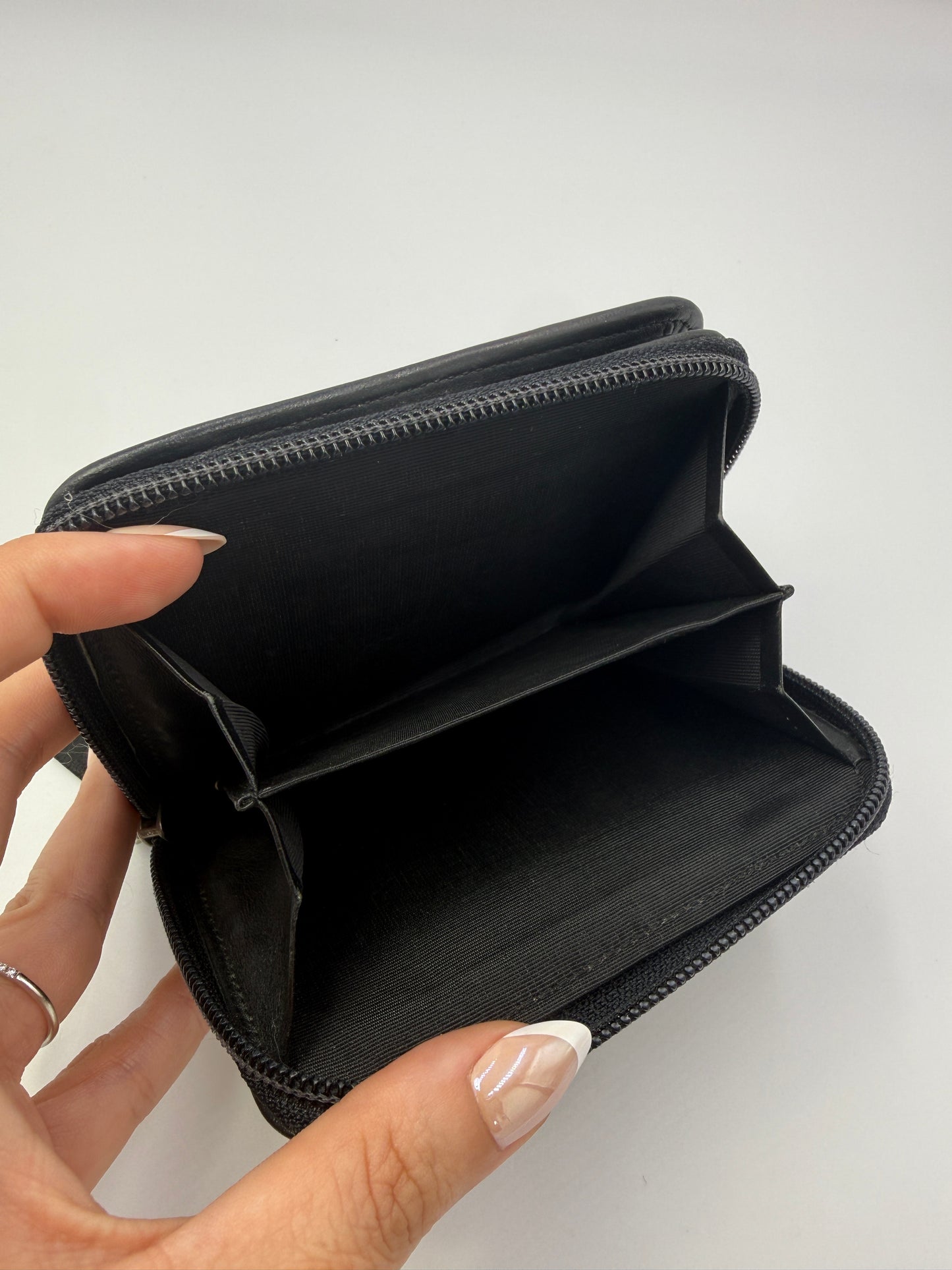 Burberry Compact Nova Check Zip Around Wallet