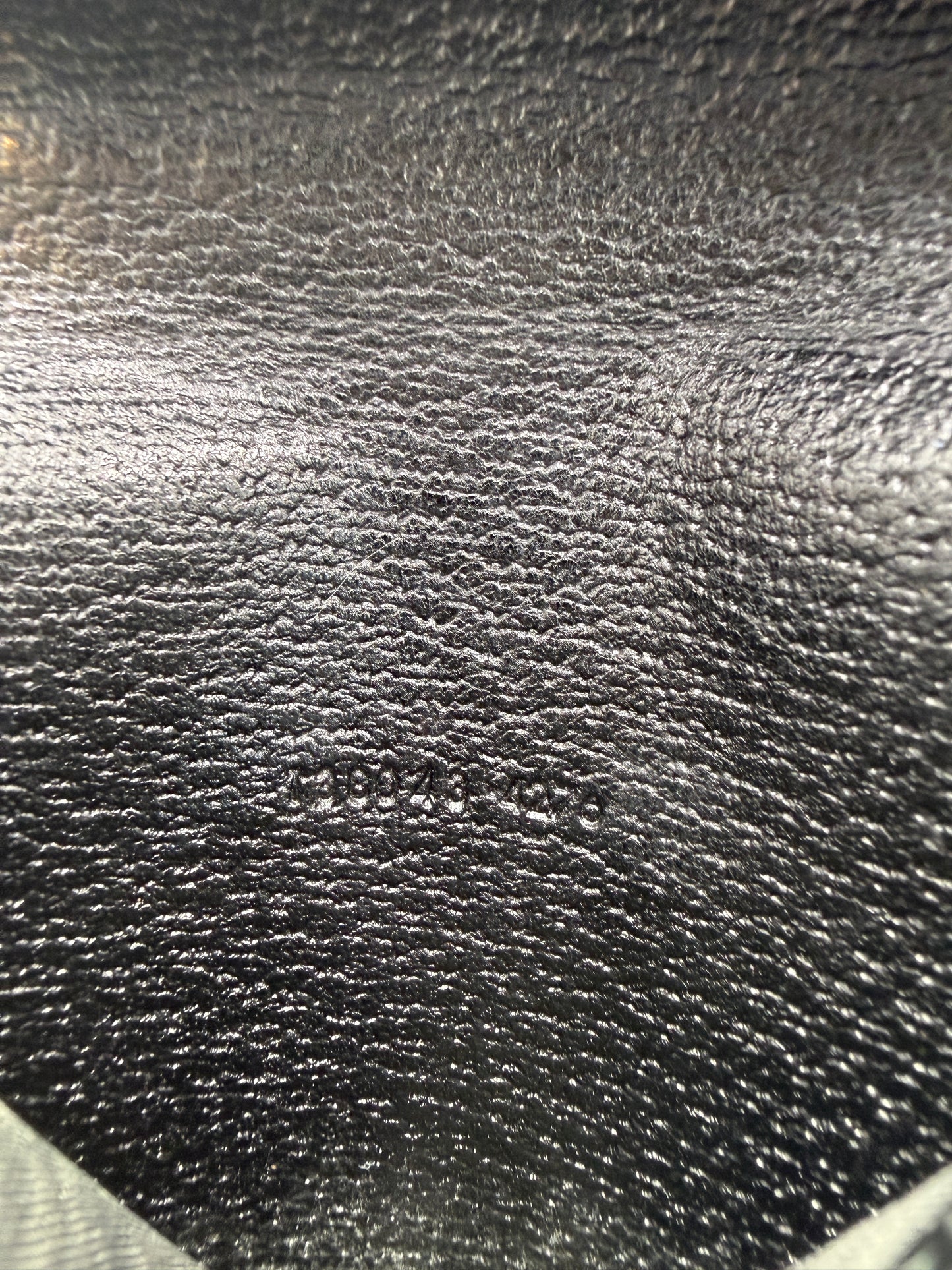 Gucci Unisex Sherry Line Black Calf Leather Card Holder